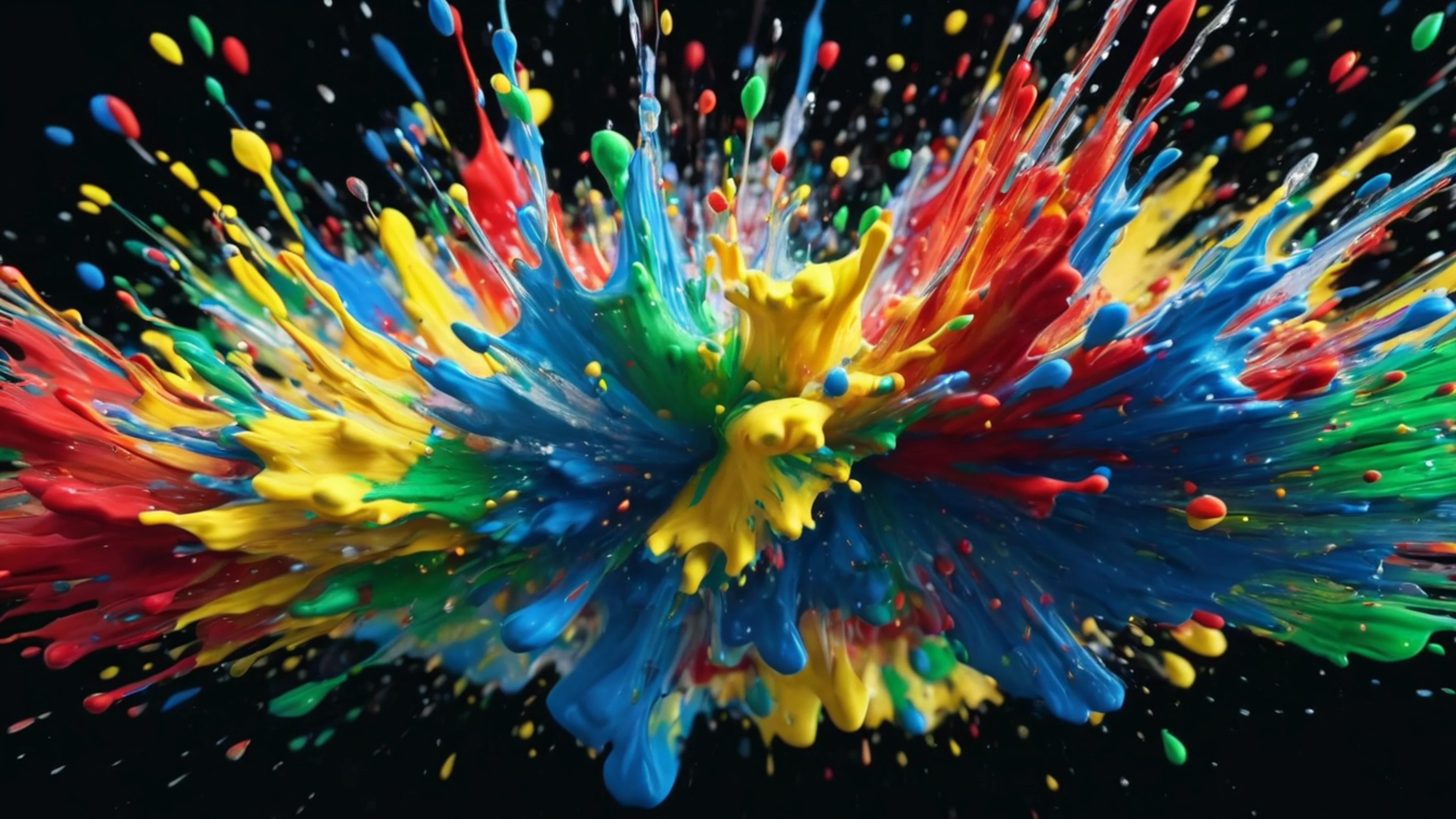 Color Explosion Paint Splash - free 4K Ultra HD abstract wallpaper for desktop