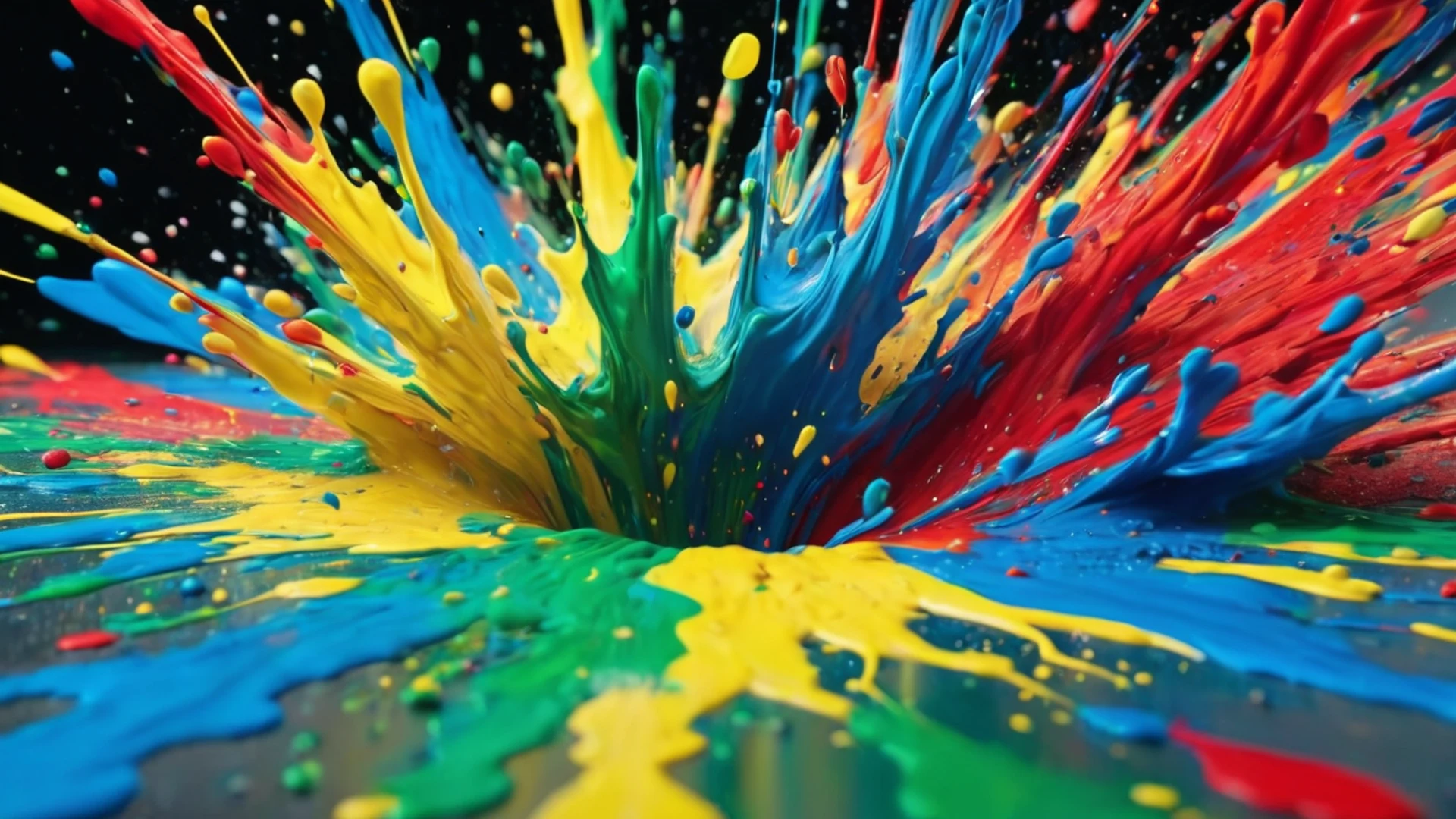 Color Explosion Paint Splash - free hd abstract wallpaper for desktop
