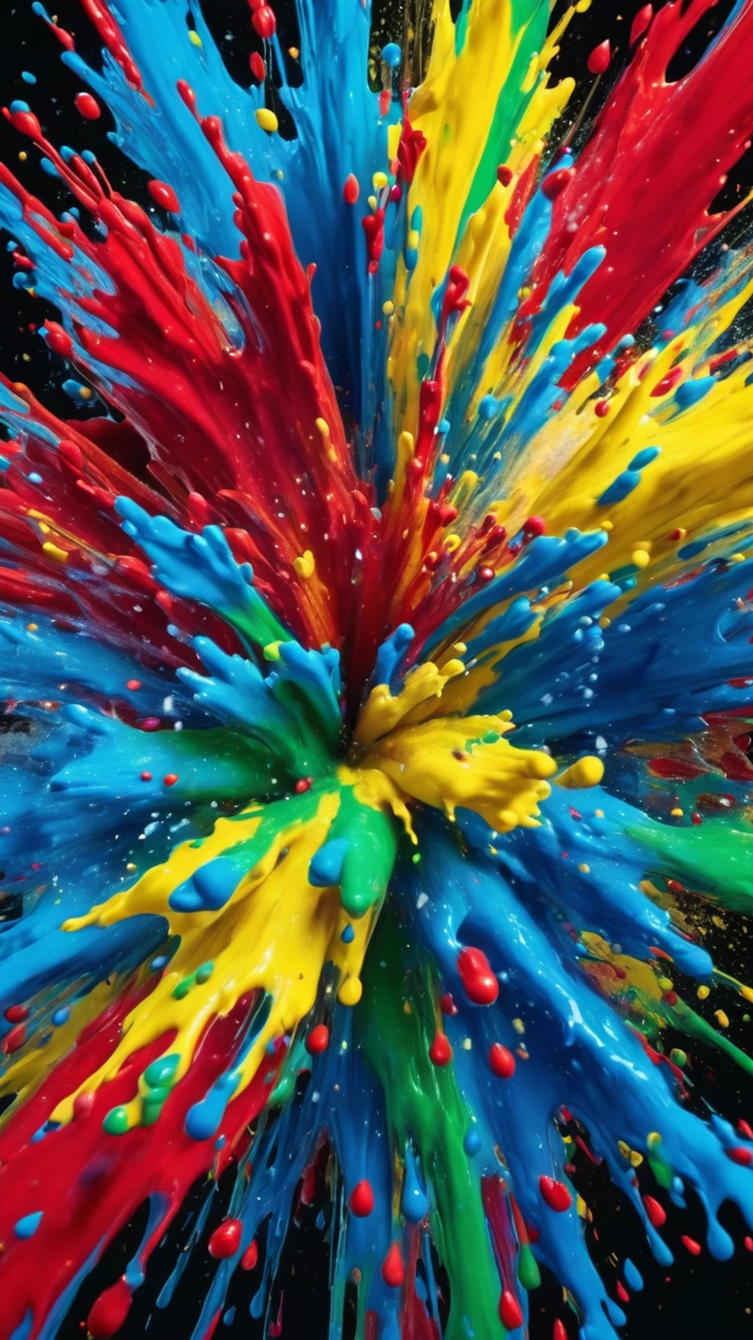 Color Explosion Paint Splash - free Phone abstract wallpaper for phone