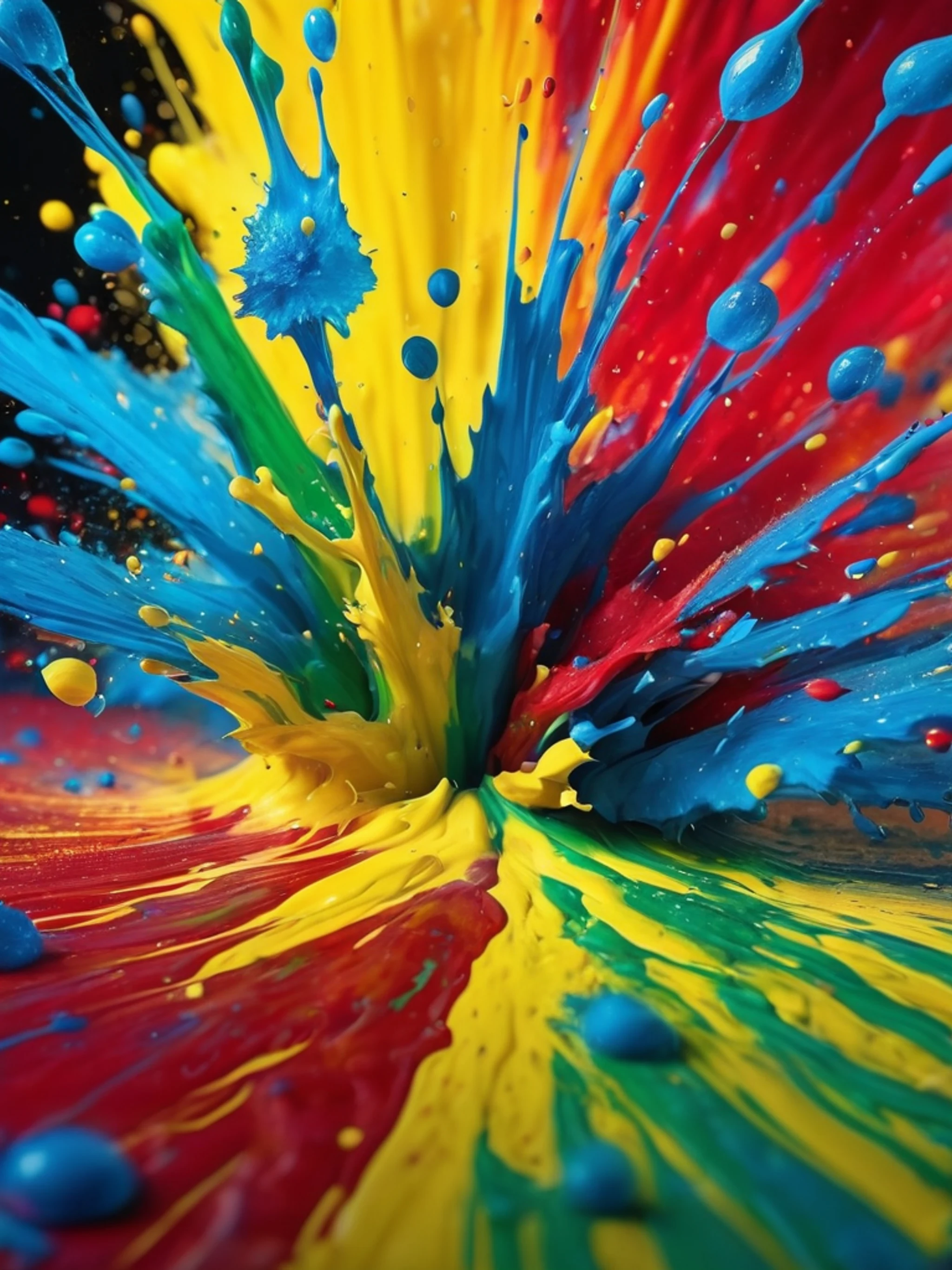 Color Explosion Paint Splash - free Tablet abstract wallpaper for phone
