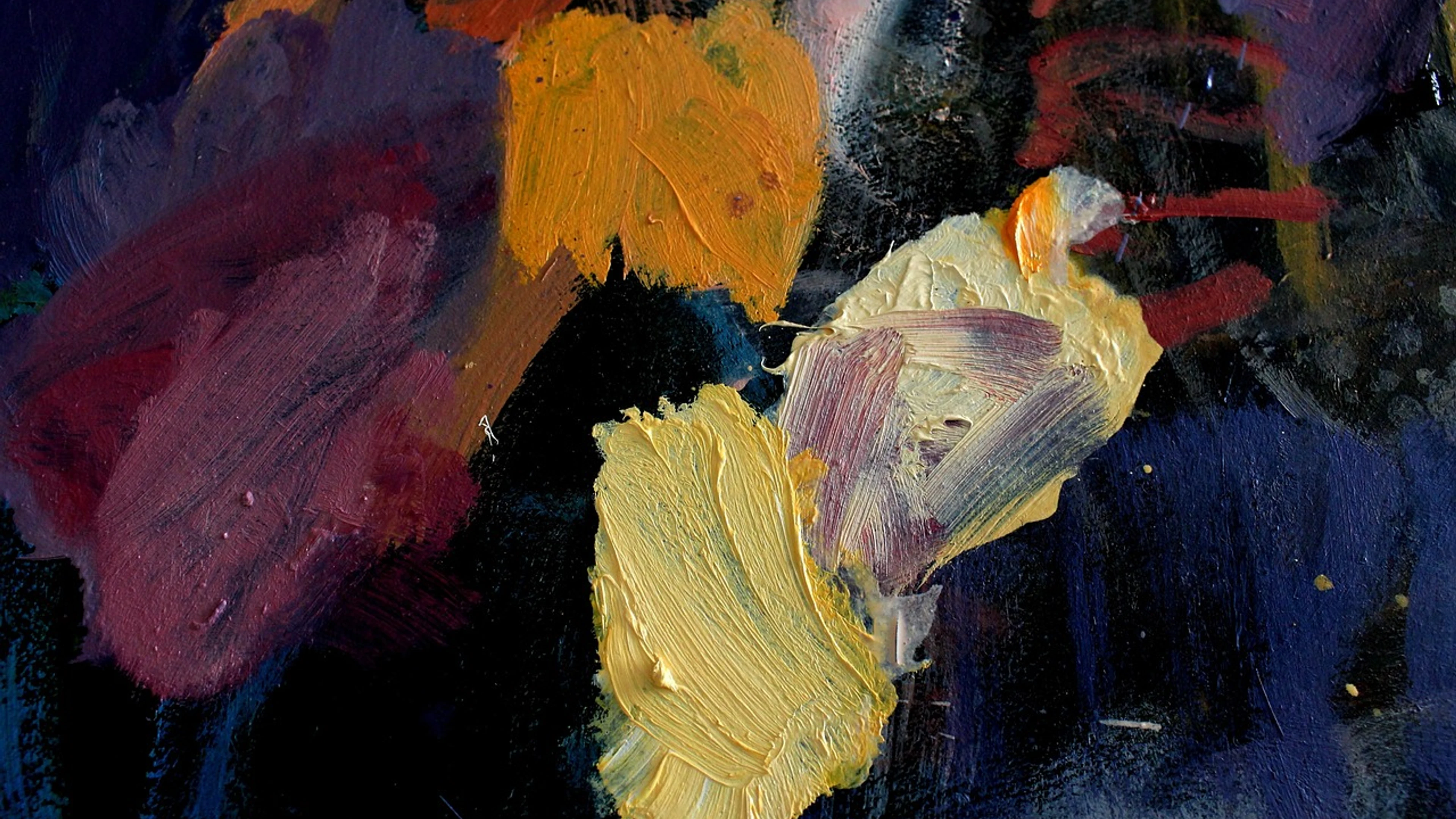 Color piece painting - free 4K Ultra HD abstract wallpaper for desktop