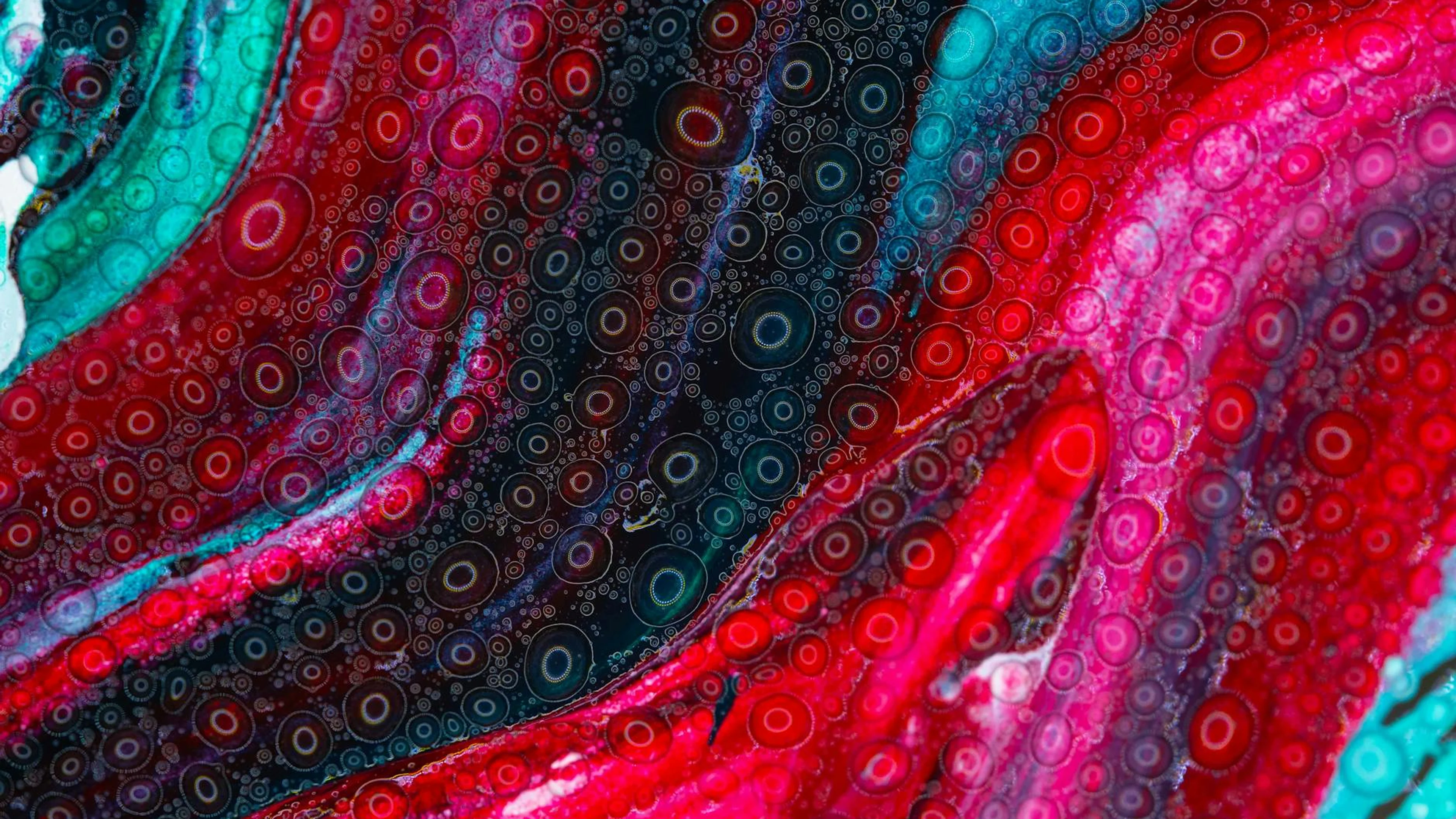 Colorful abstract painting with vivid hues and intricate patterns, showcasing mo - free 4K Ultra HD abstract wallpaper for desktop