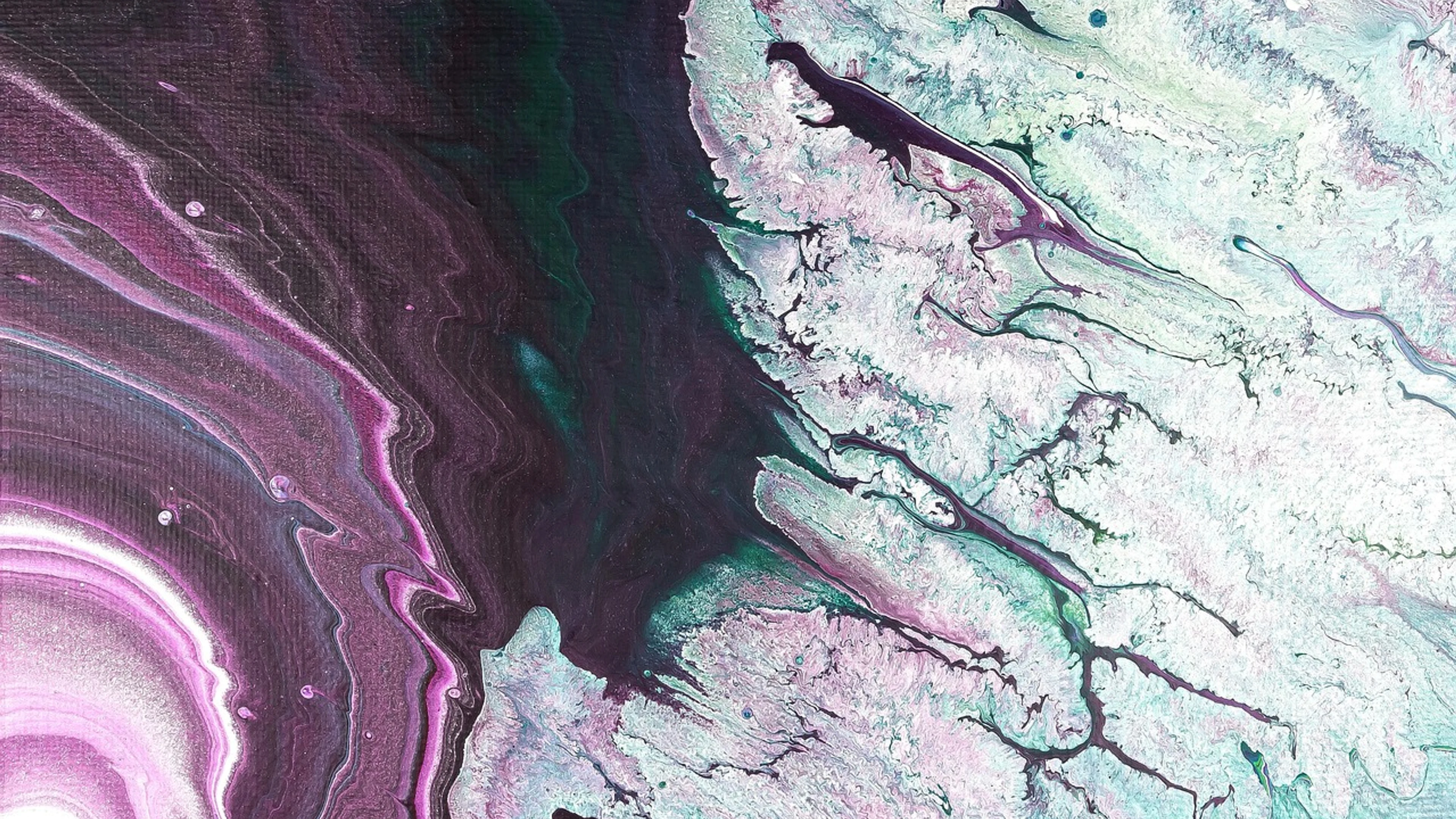 Colour acrylic paint art - free 4K Ultra HD abstract wallpaper for desktop