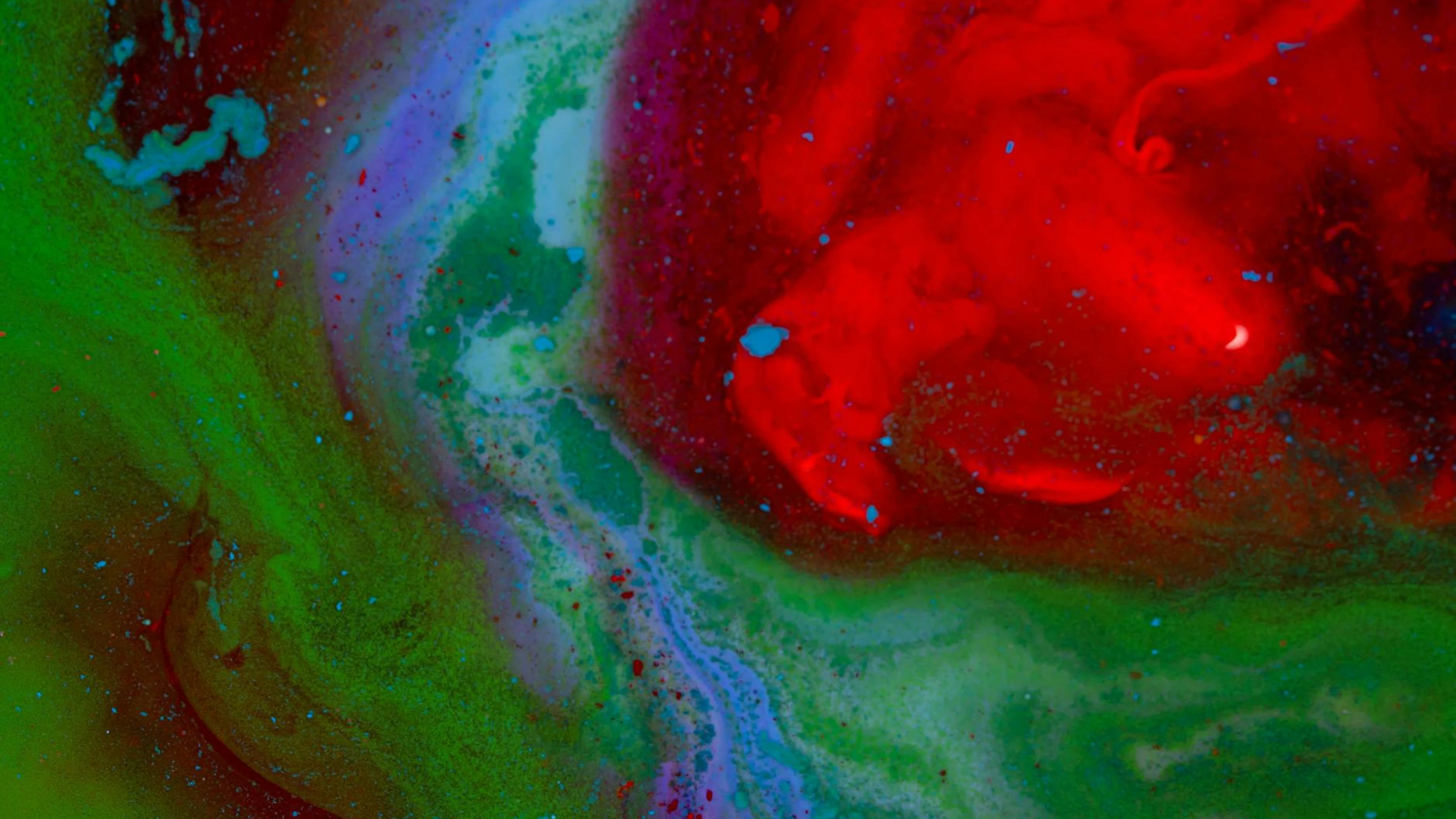 Dynamic abstract art with vivid red, green, and blue swirling colors. - free 4K Ultra HD abstract wallpaper for desktop