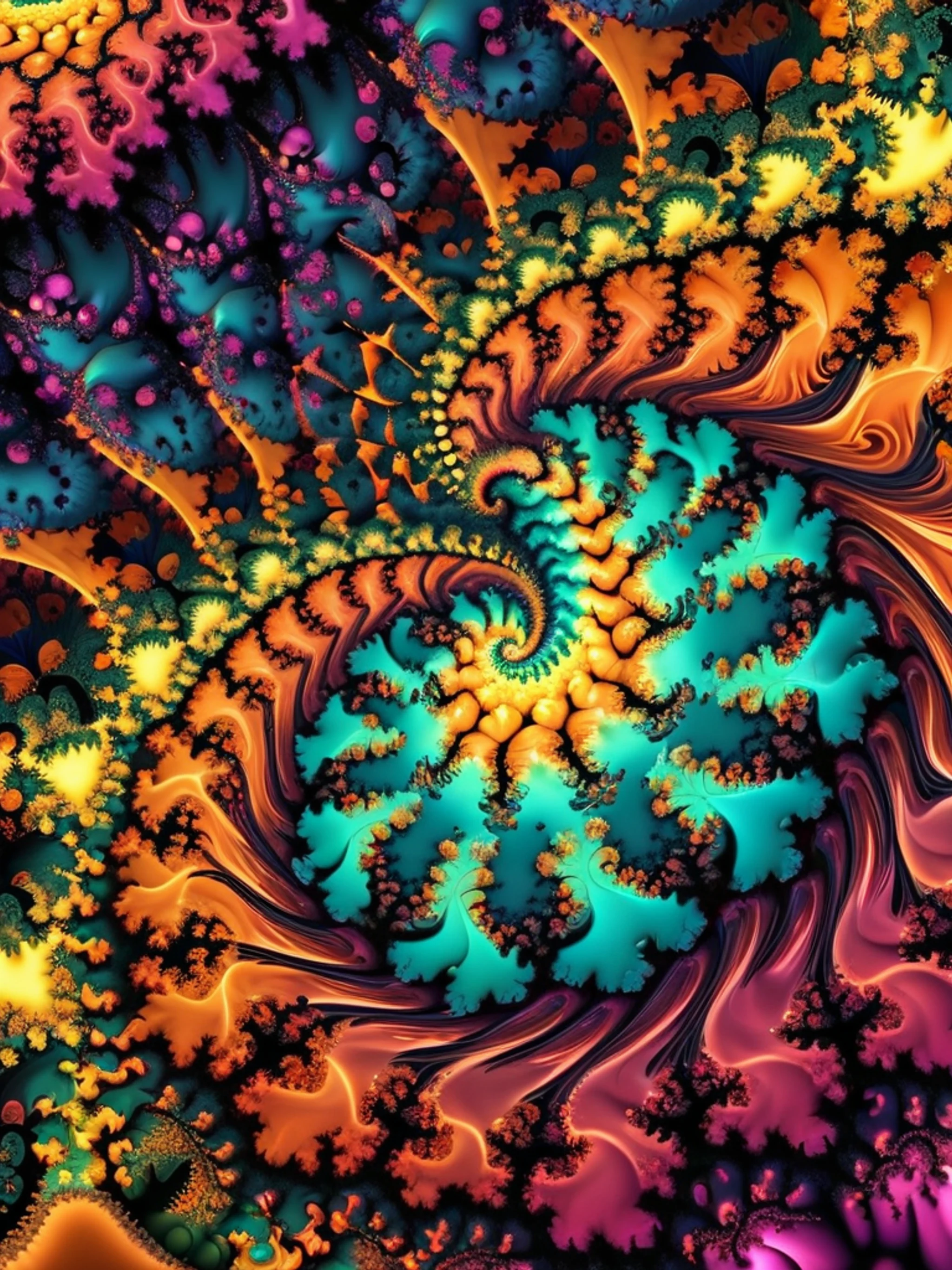 Fractal Universe Infinite - free Tablet abstract wallpaper for phone