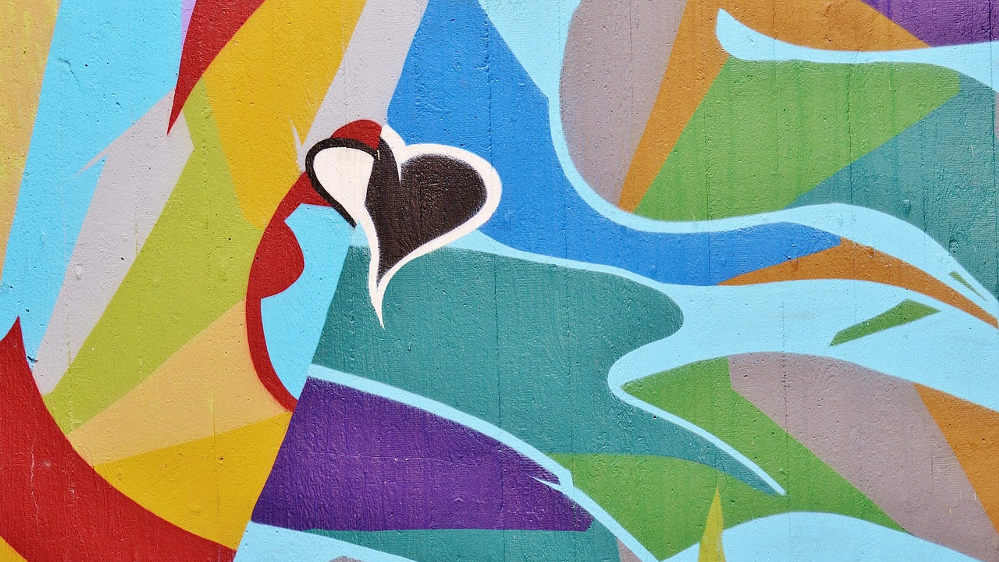 Graffiti painting wall - free 4K Ultra HD abstract wallpaper for desktop