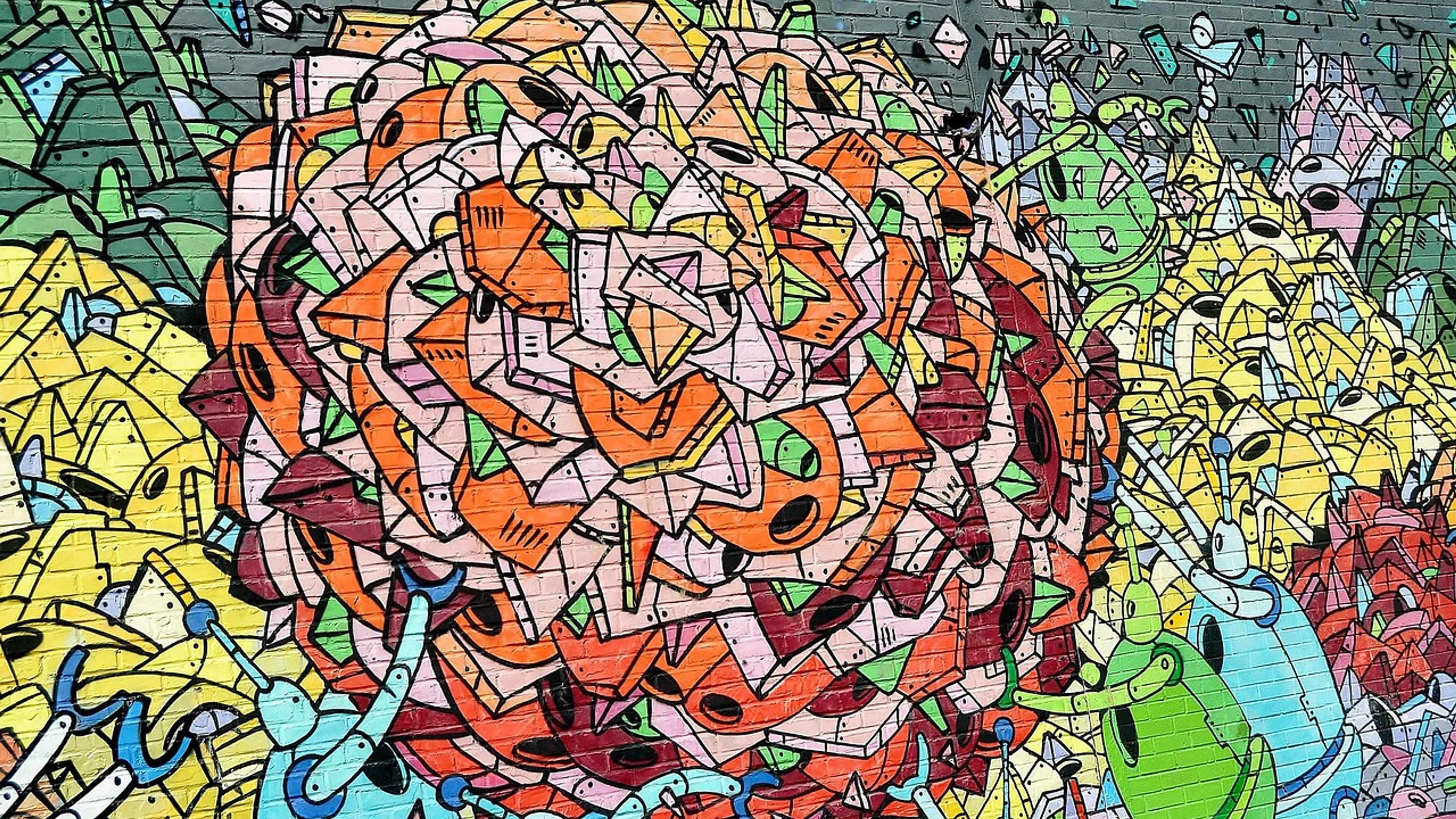 Graffiti street art - free 4K Ultra HD abstract wallpaper for desktop