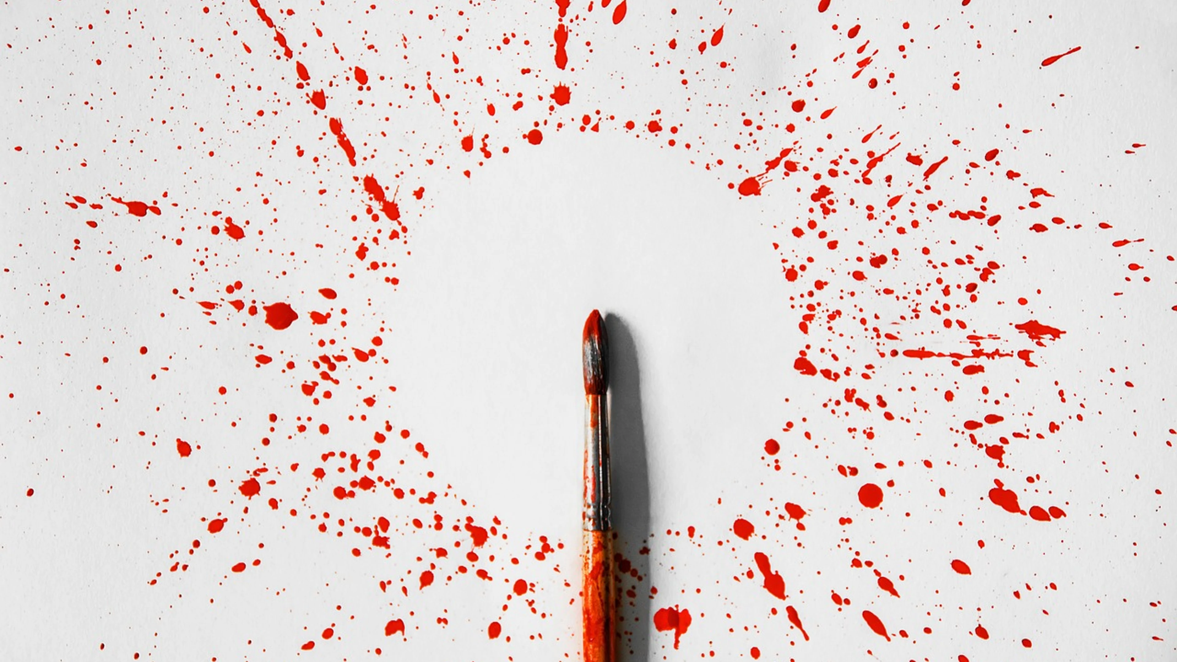 Paint brush splash - free 4K Ultra HD abstract wallpaper for desktop