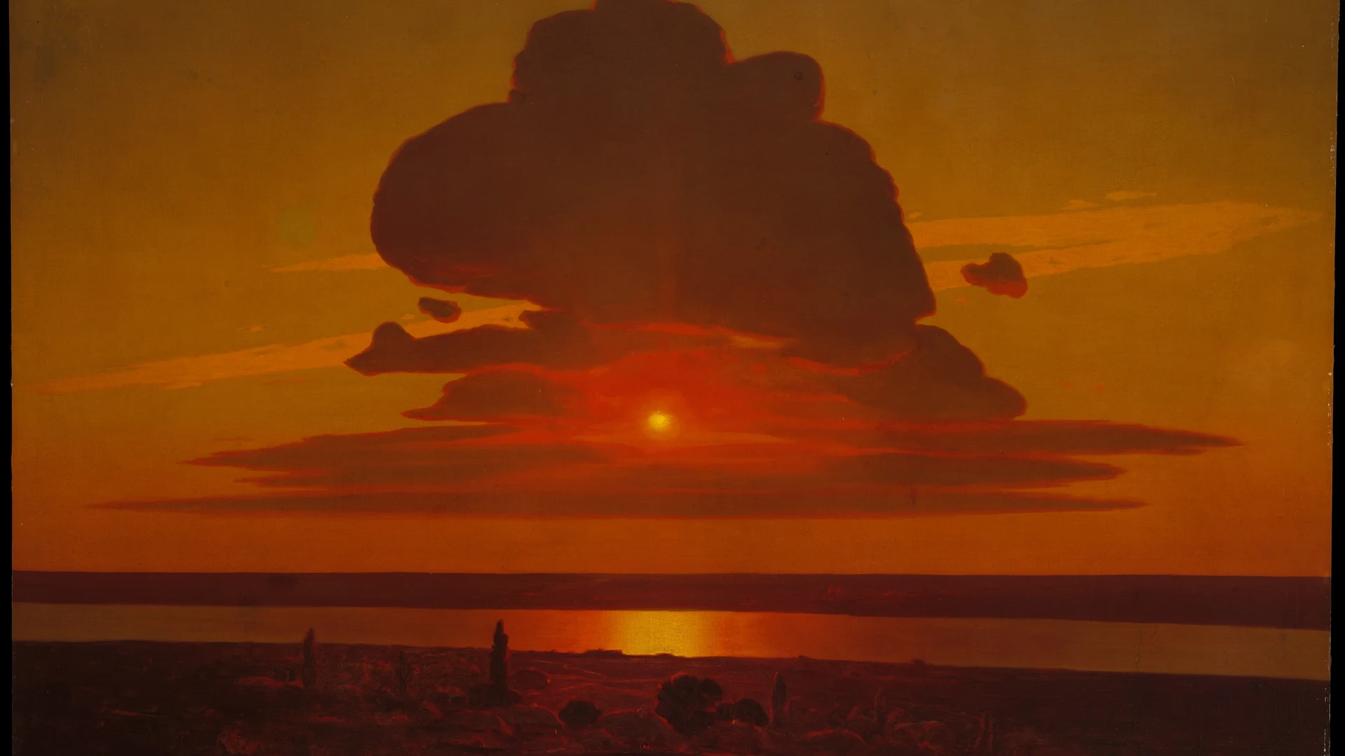 Red Sunset - free hd abstract wallpaper for desktop