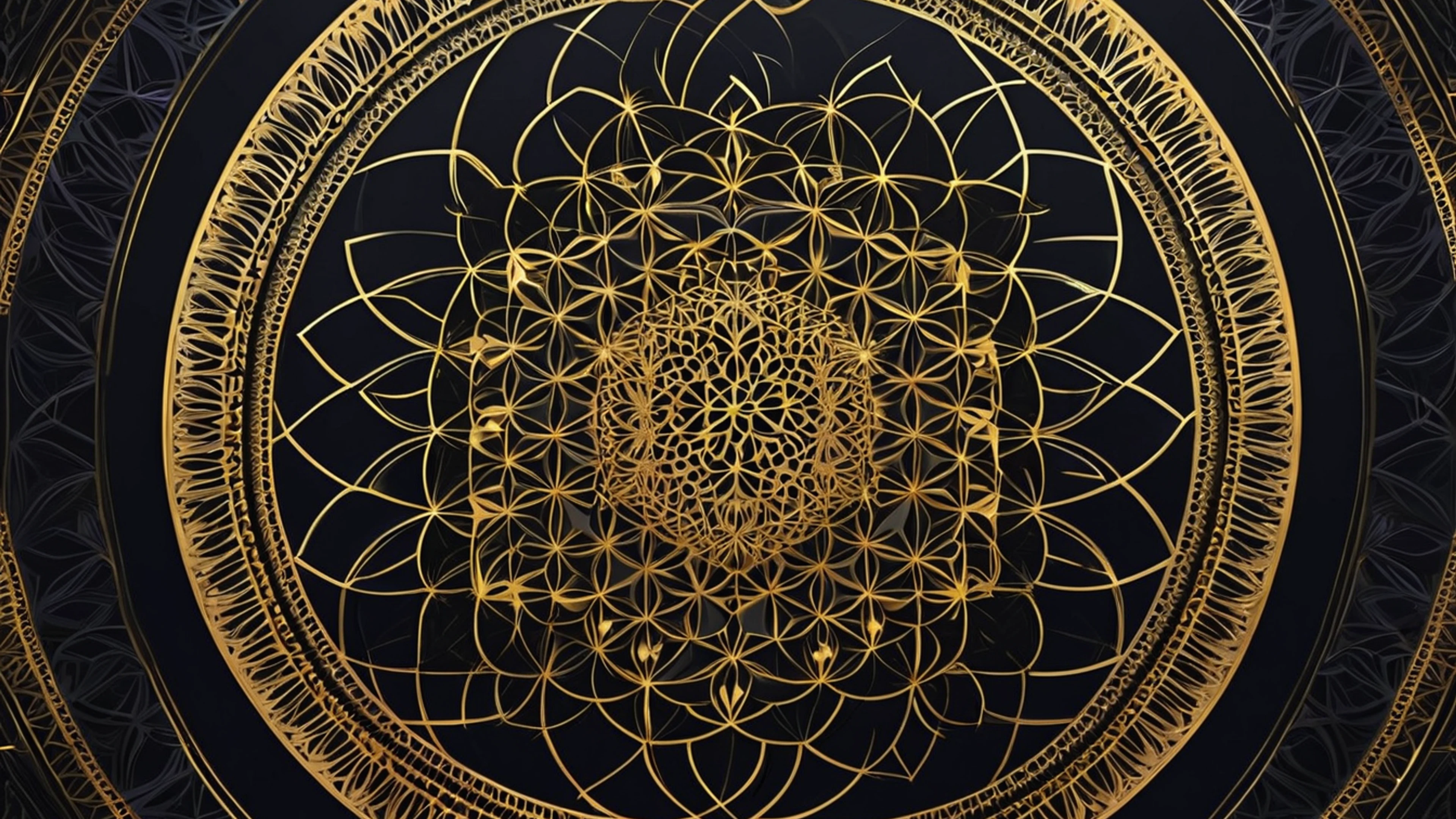 Sacred Geometry Pattern - free 4K Ultra HD abstract wallpaper for desktop
