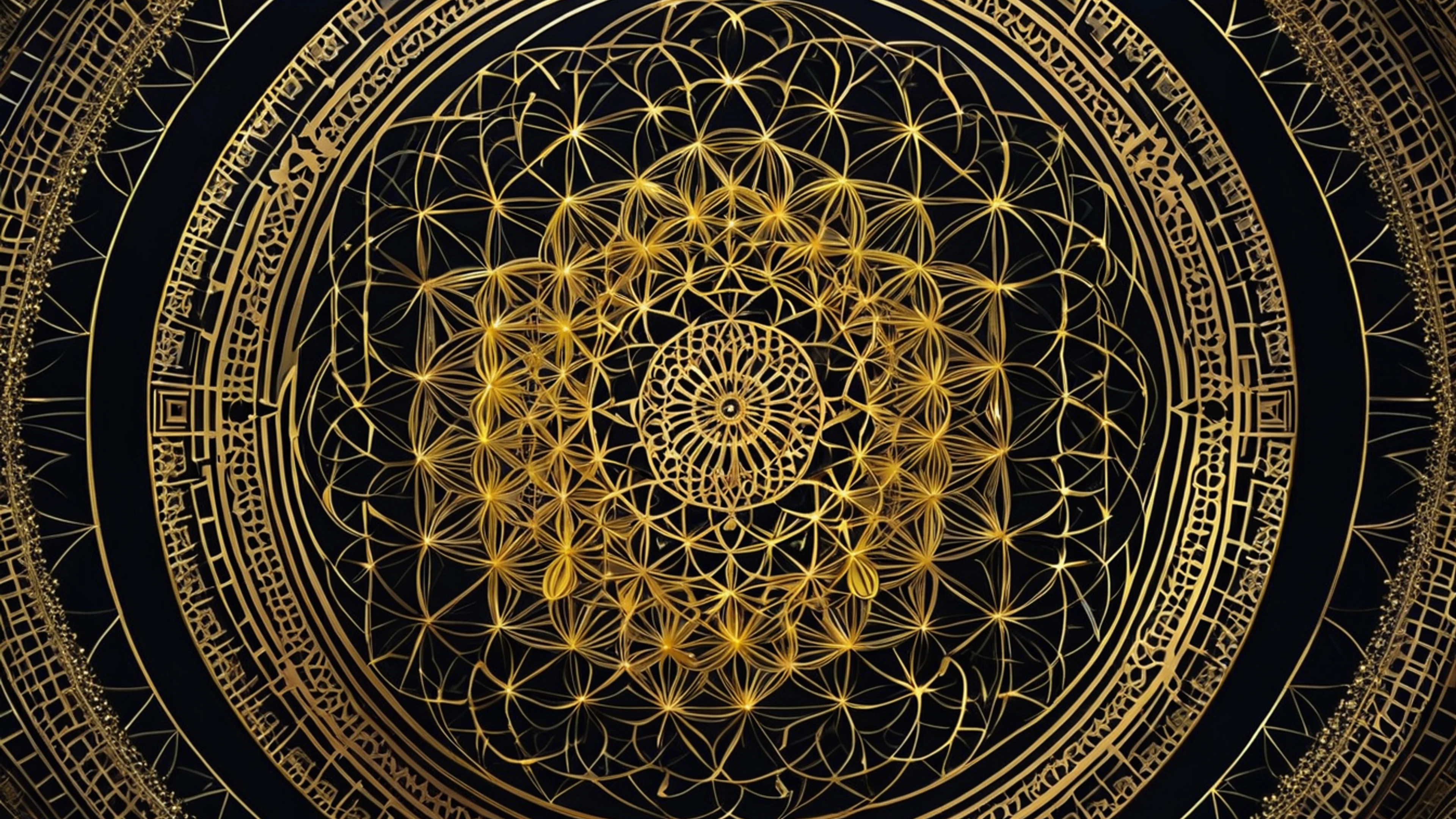 Sacred Geometry Pattern - free 4K Ultra HD abstract wallpaper for desktop