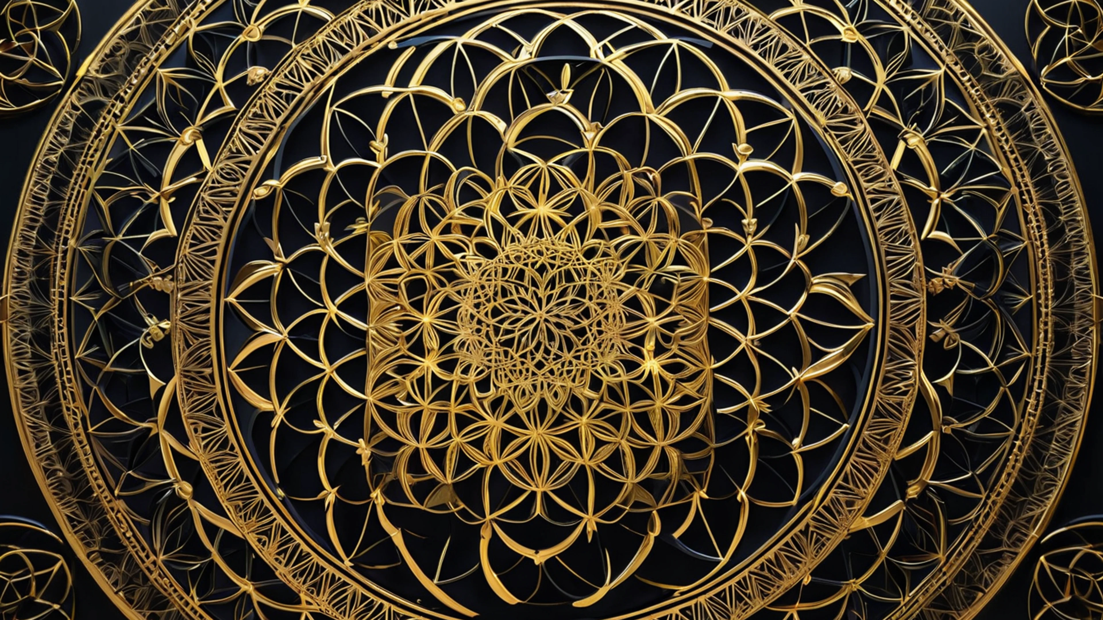 Sacred Geometry Pattern - free 4K Ultra HD abstract wallpaper for desktop