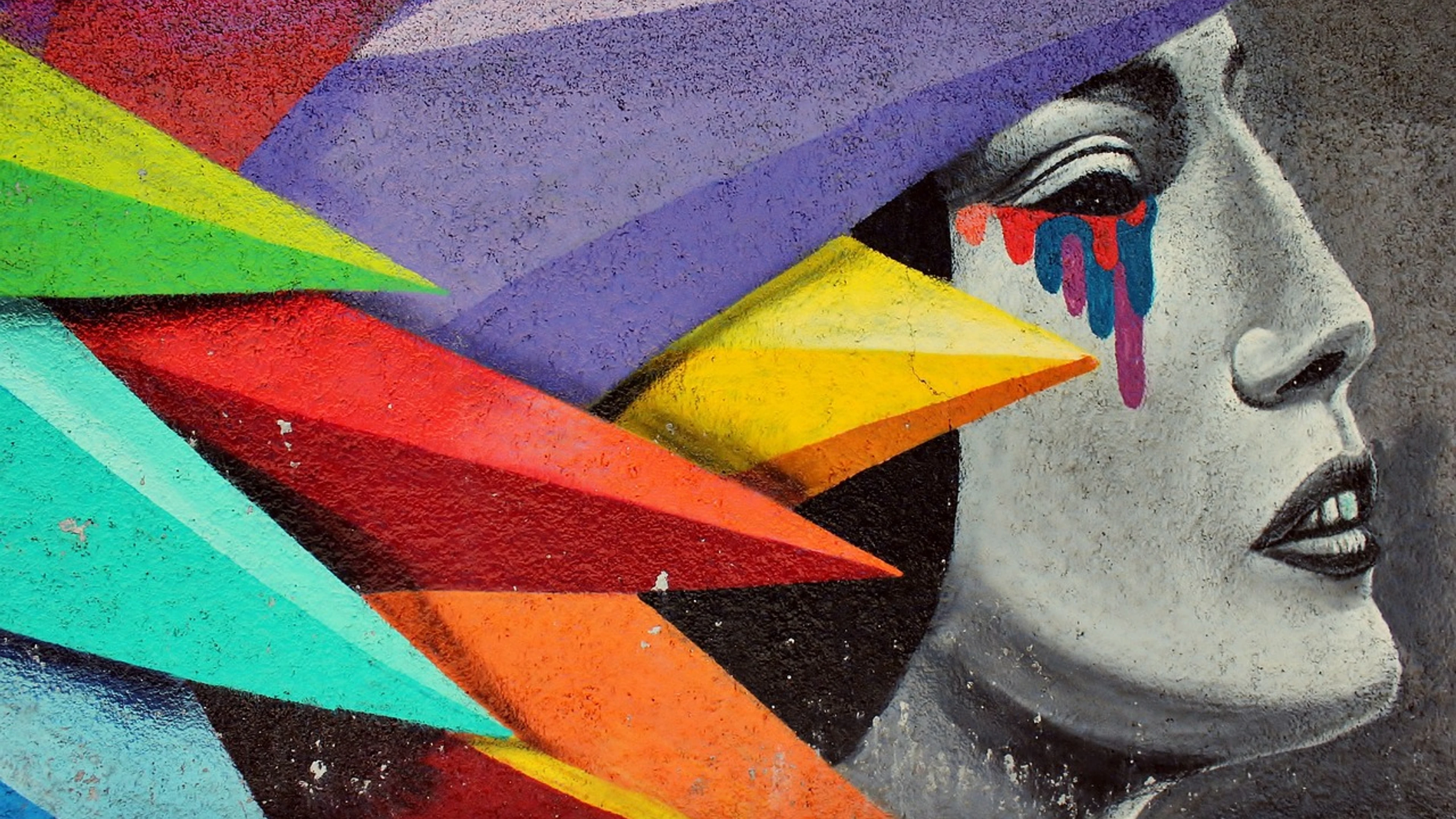 Street art graffiti mural - free 4K Ultra HD abstract wallpaper for desktop