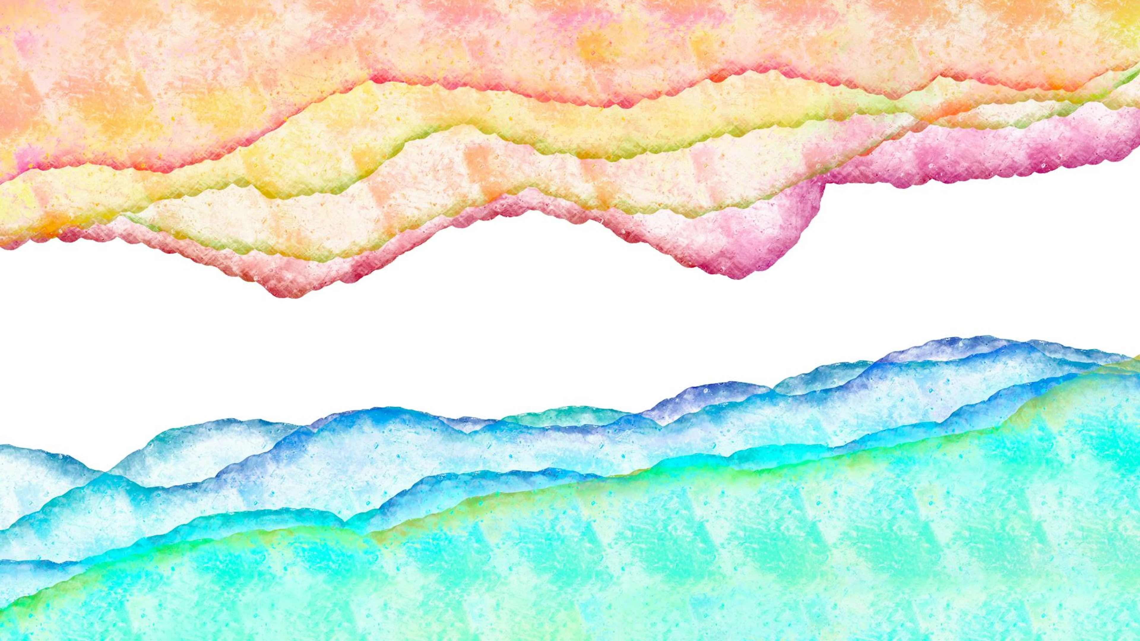 Colorful abstract watercolor artwork with pastel hues creating a serene impressi - free 4K Ultra HD aesthetic wallpaper for desktop