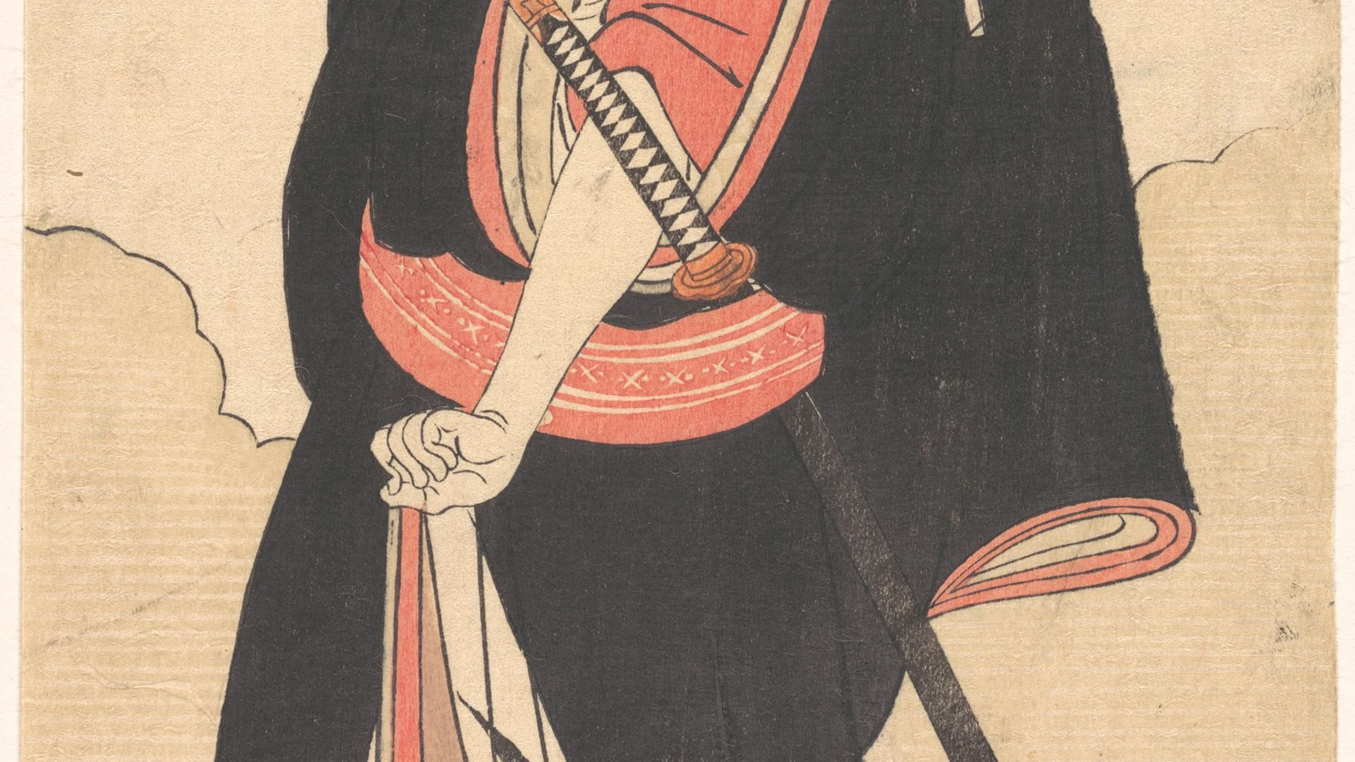 Kabuki Actor Nakamura Sukegorō II as Kaminari Shōkurō - free hd aesthetic wallpaper for desktop