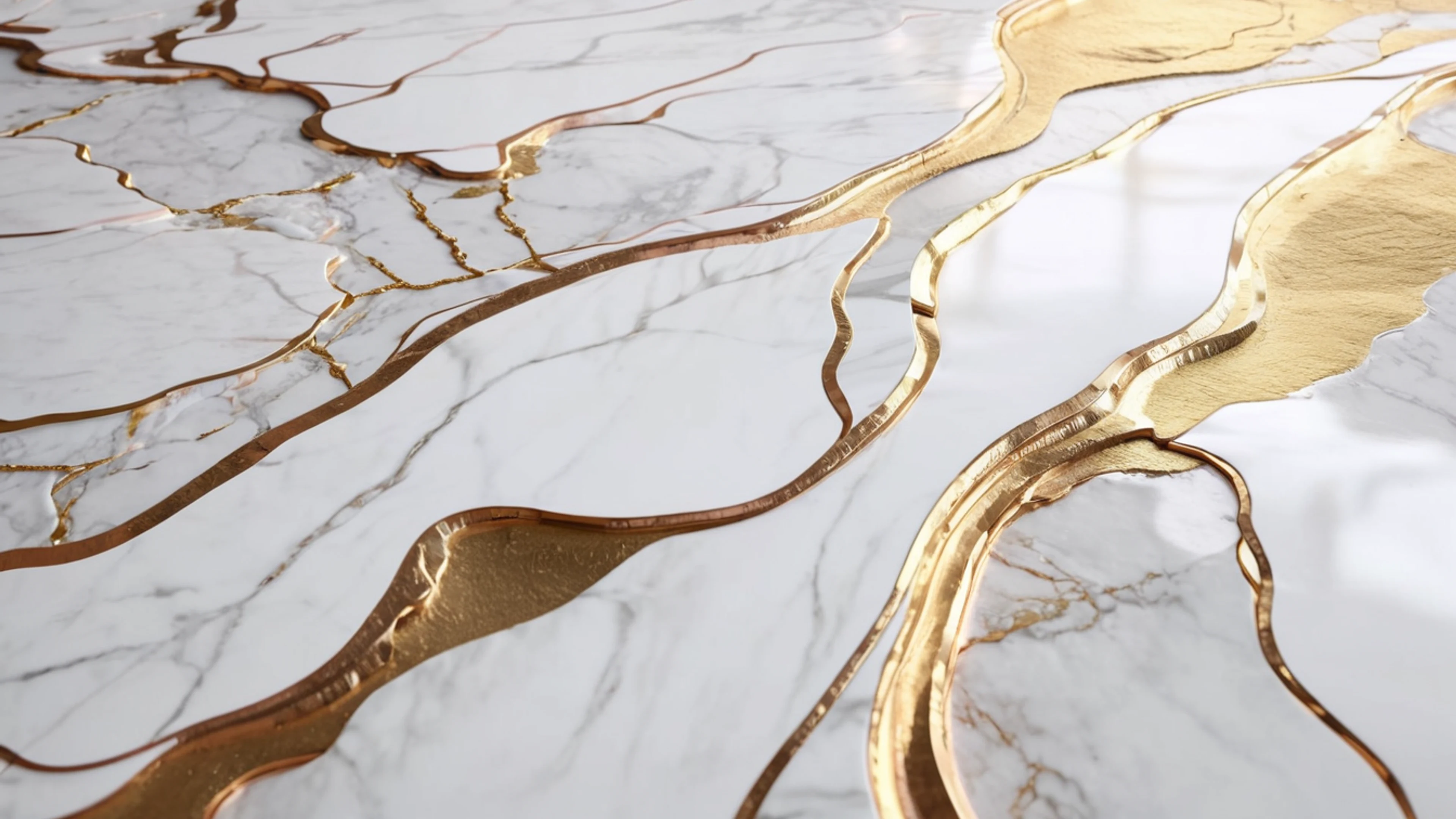 Marble and Gold Abstract - free 4K Ultra HD aesthetic wallpaper for desktop