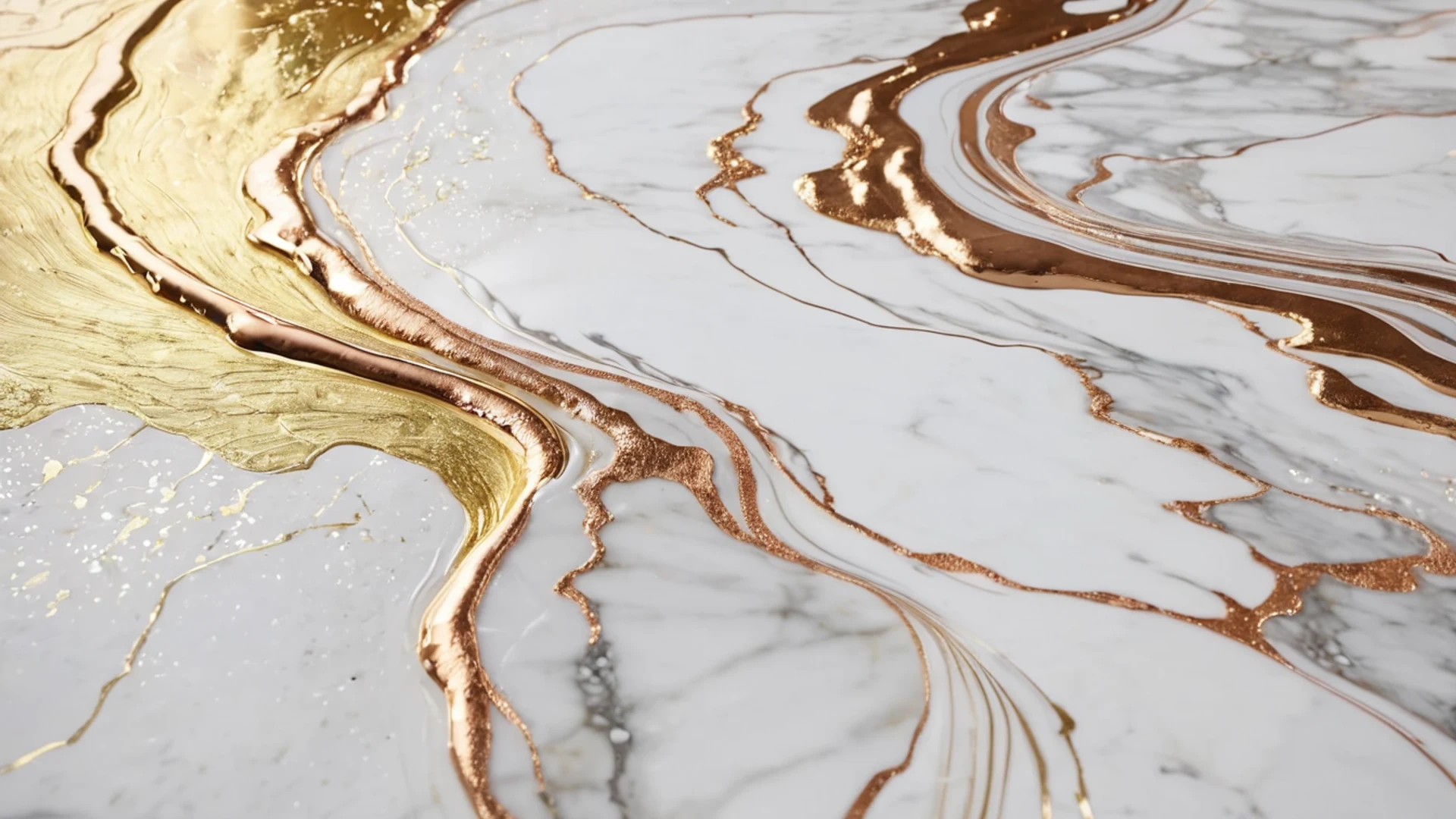 Marble and Gold Abstract - free hd aesthetic wallpaper for desktop