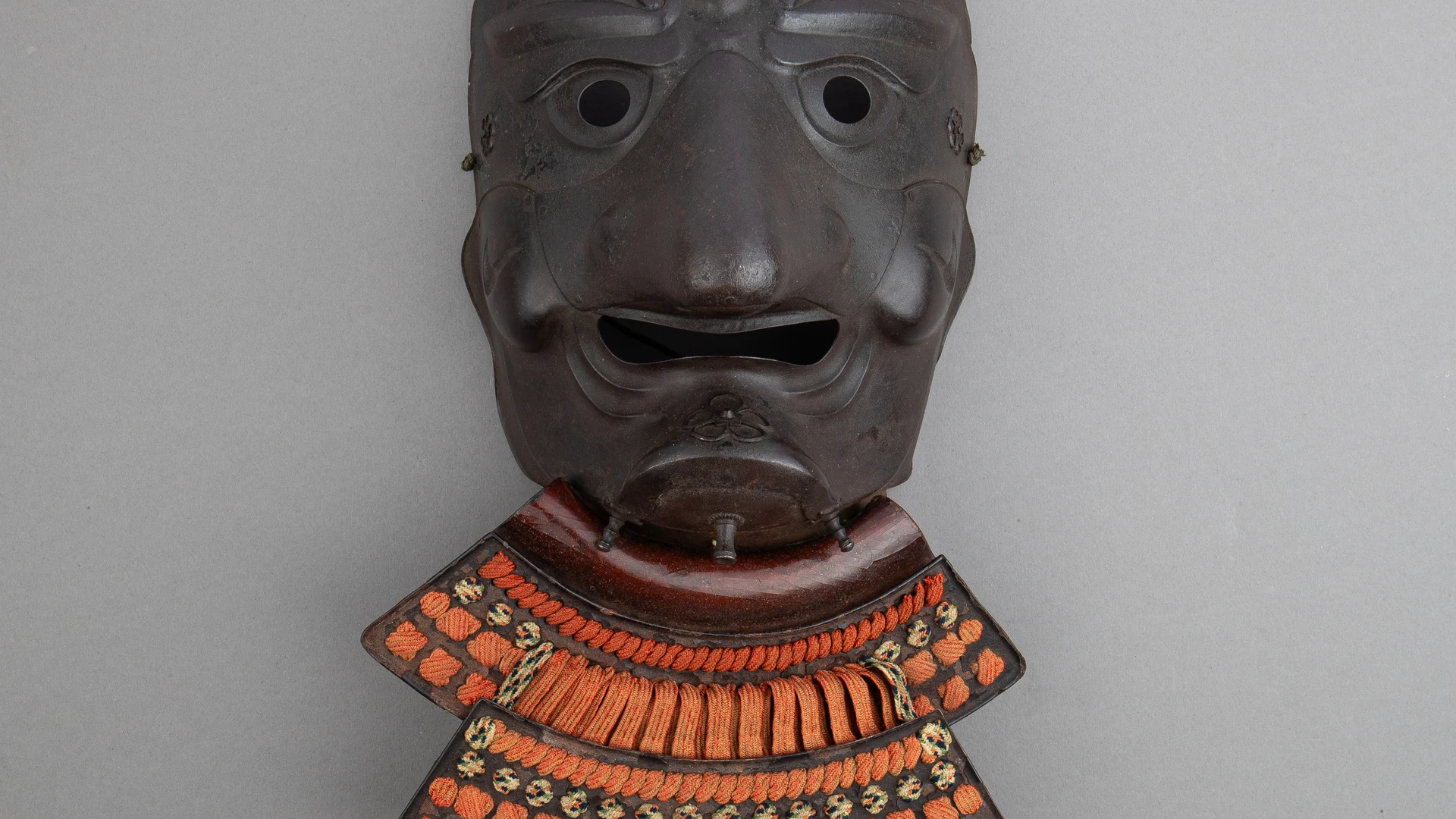 Mask (Tengu-bo) of Mountain God Face with Gorget - free hd aesthetic wallpaper for desktop