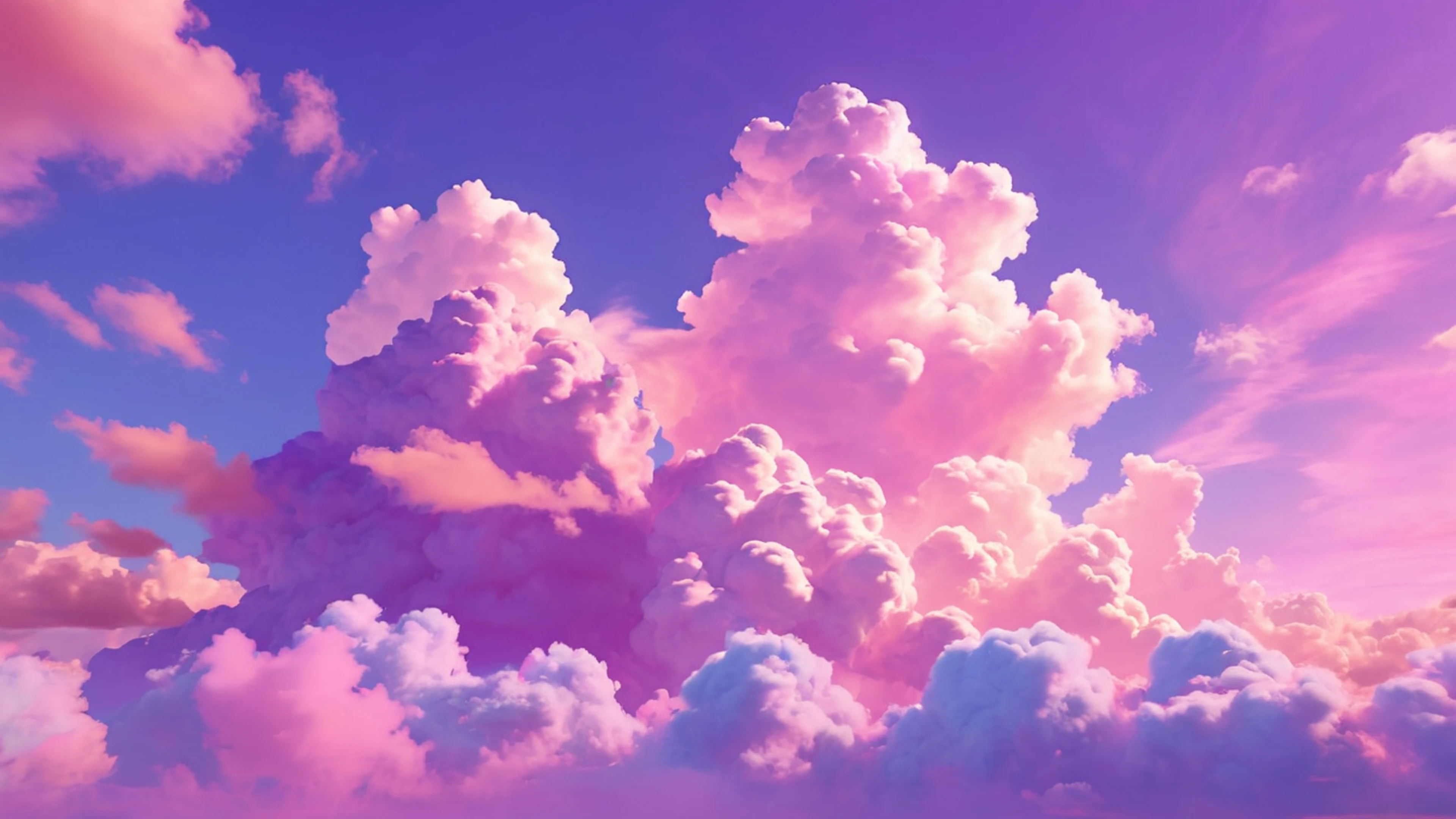 Pastel Cloud Dreamscape - free 4K Ultra HD aesthetic wallpaper for desktop