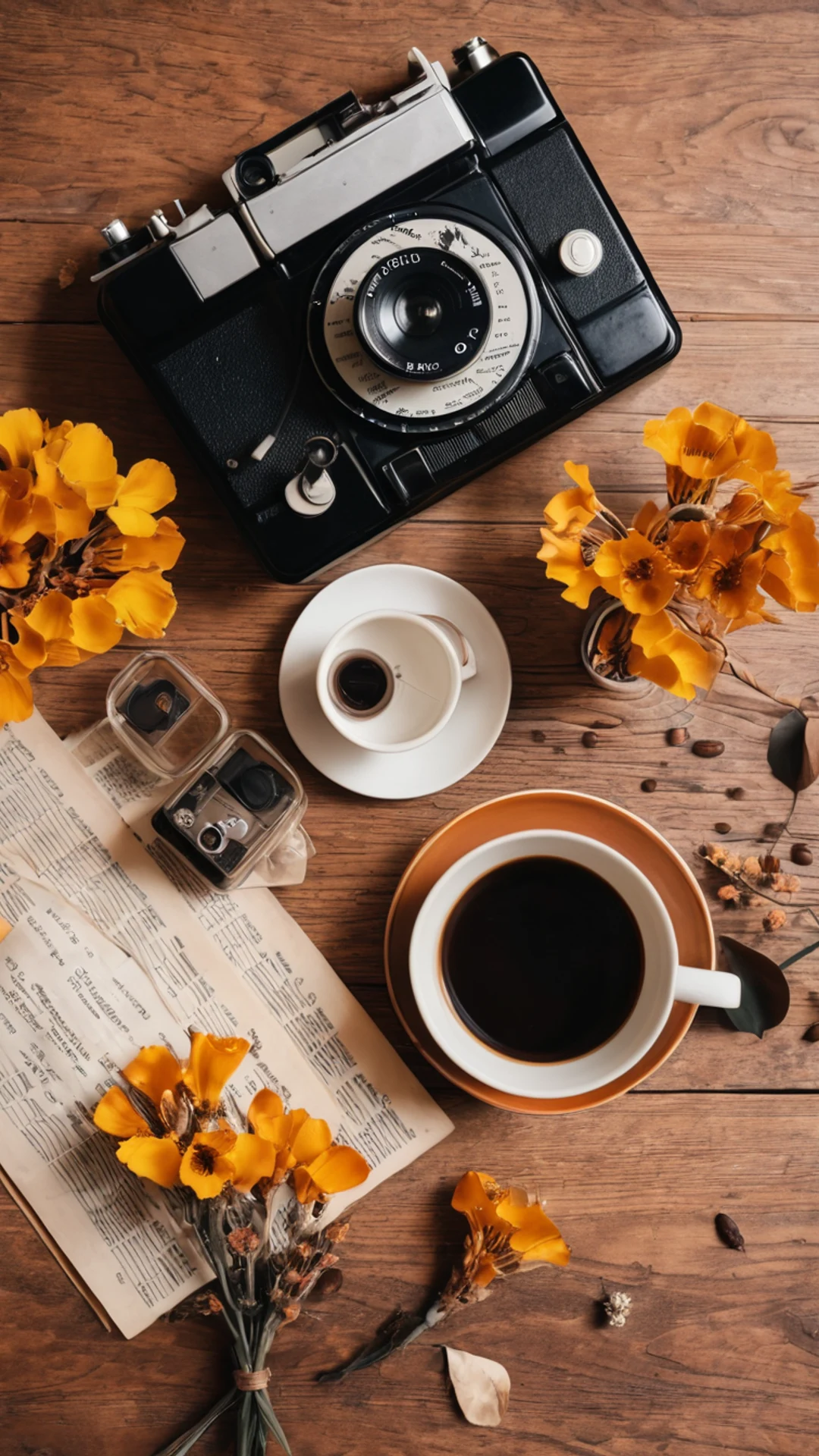 Retro Vinyl and Coffee - free Phone aesthetic wallpaper for phone