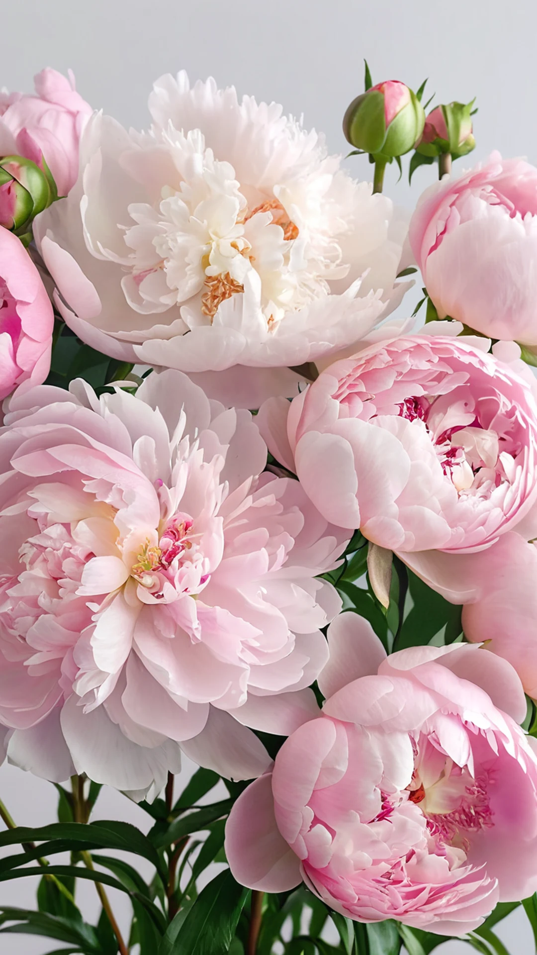 Soft Pink Peony Arrangement - free Phone aesthetic wallpaper for phone