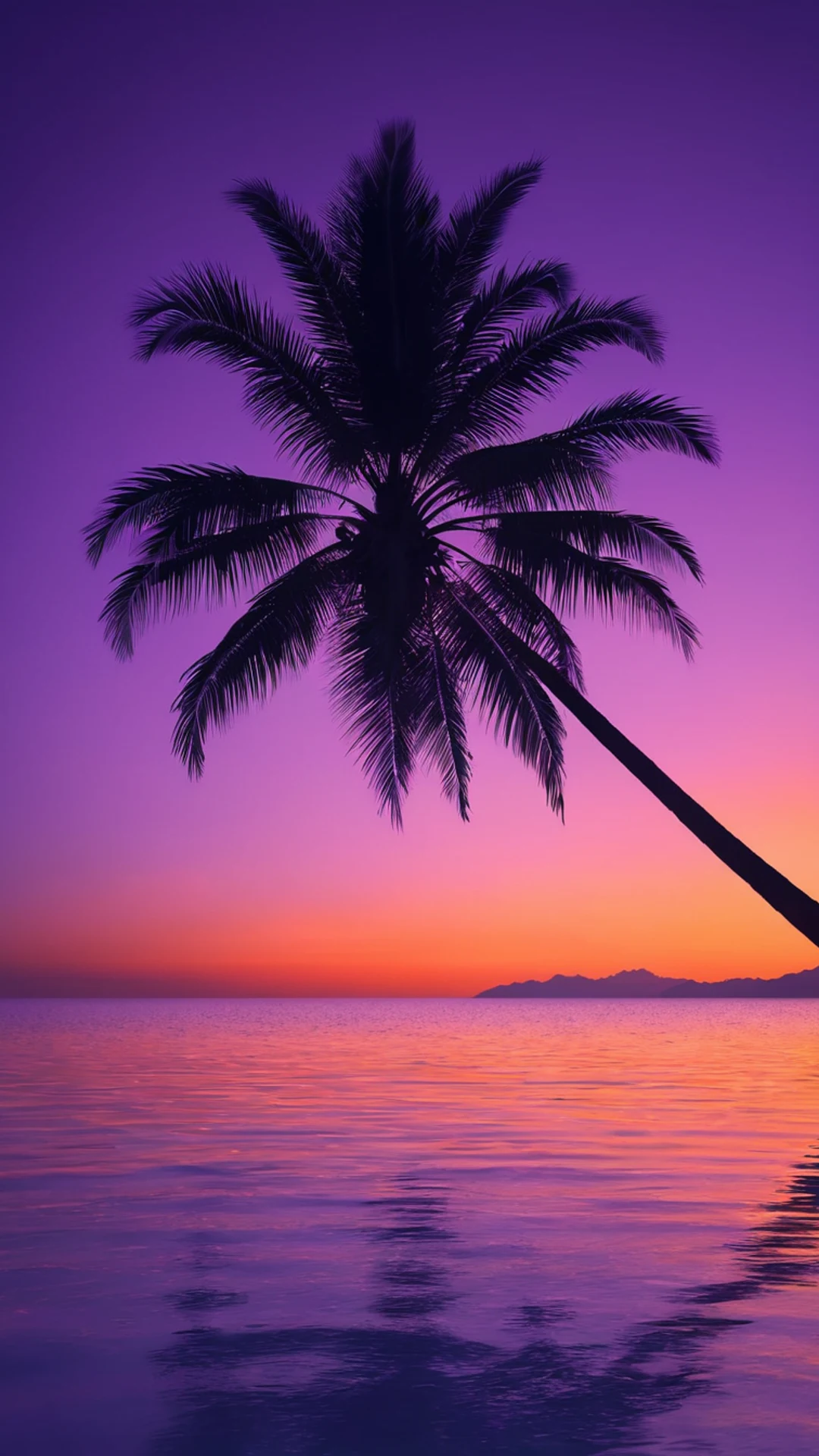 Sunset Beach Silhouette - free Phone aesthetic wallpaper for phone