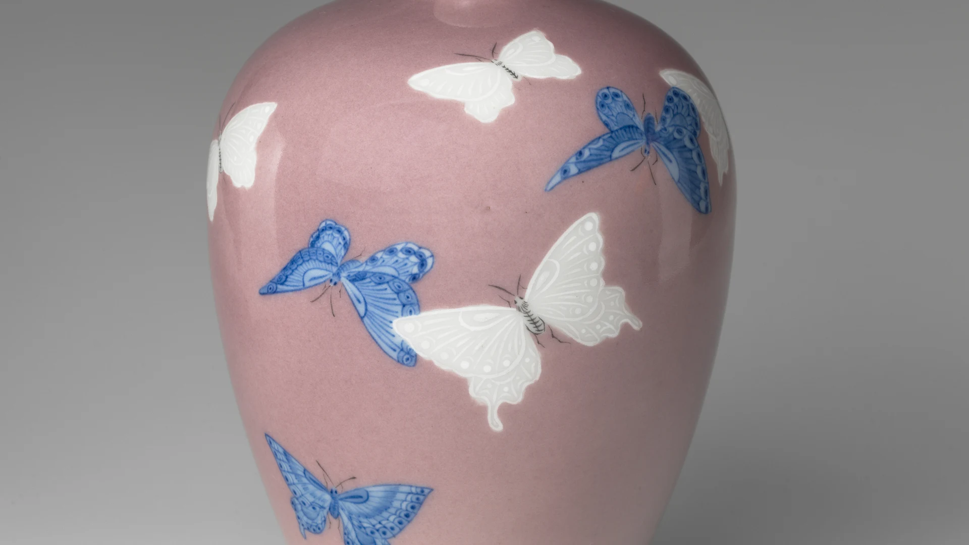 Vase with Butterflies - free hd aesthetic wallpaper for desktop
