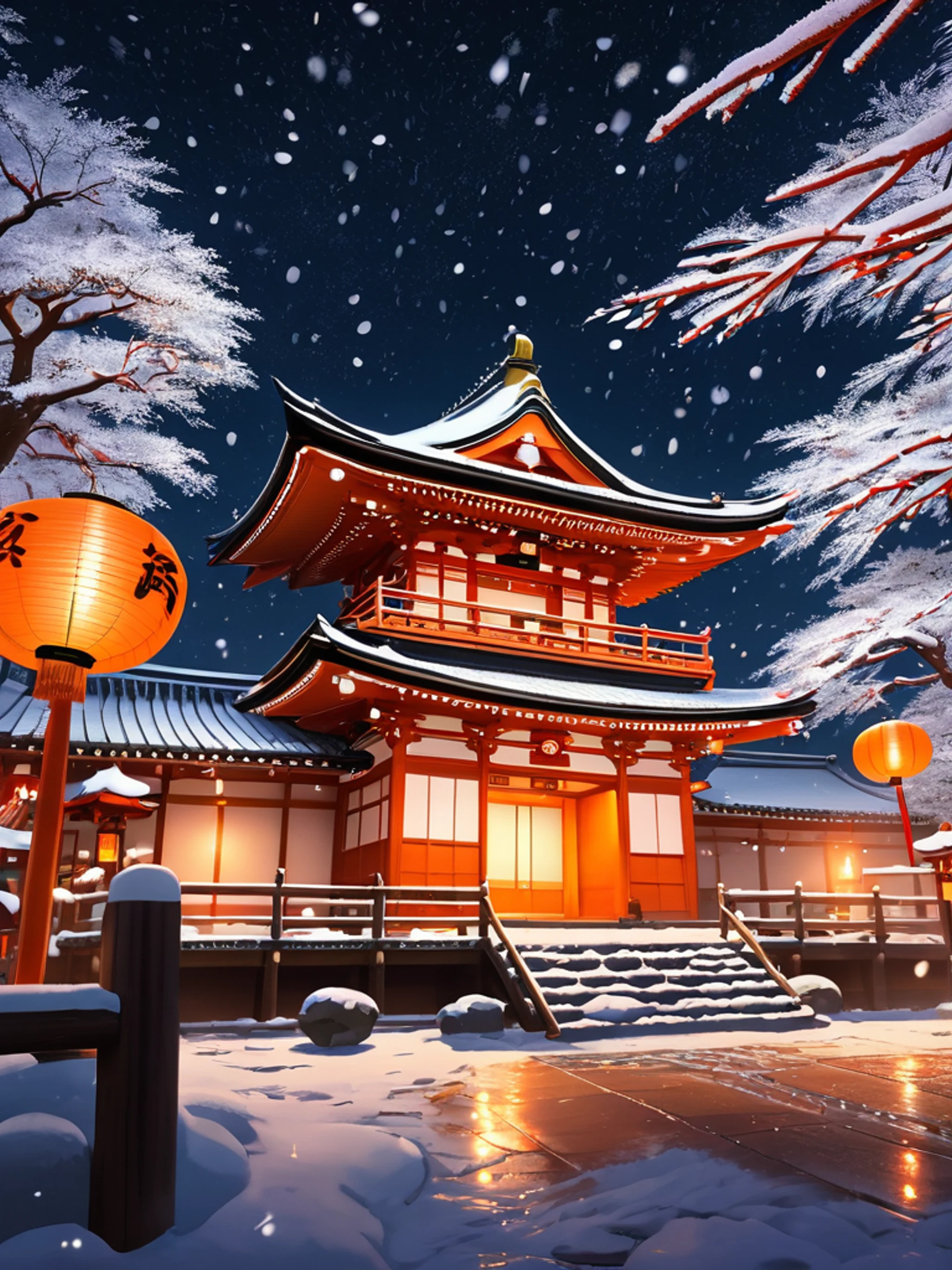 Anime Winter Festival - free Tablet anime wallpaper for phone
