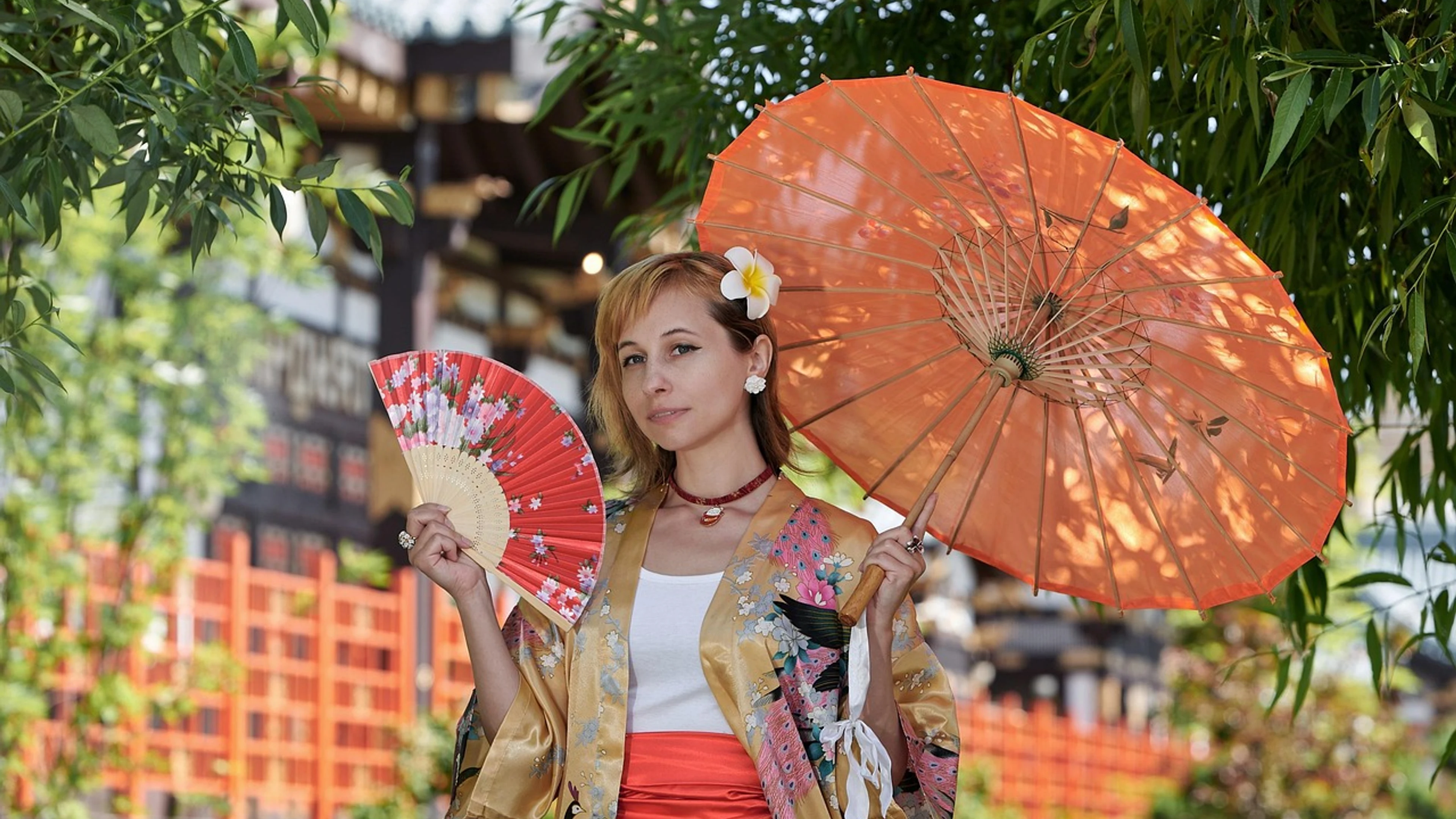 Japanese garden east style art - free 4K Ultra HD anime wallpaper for desktop