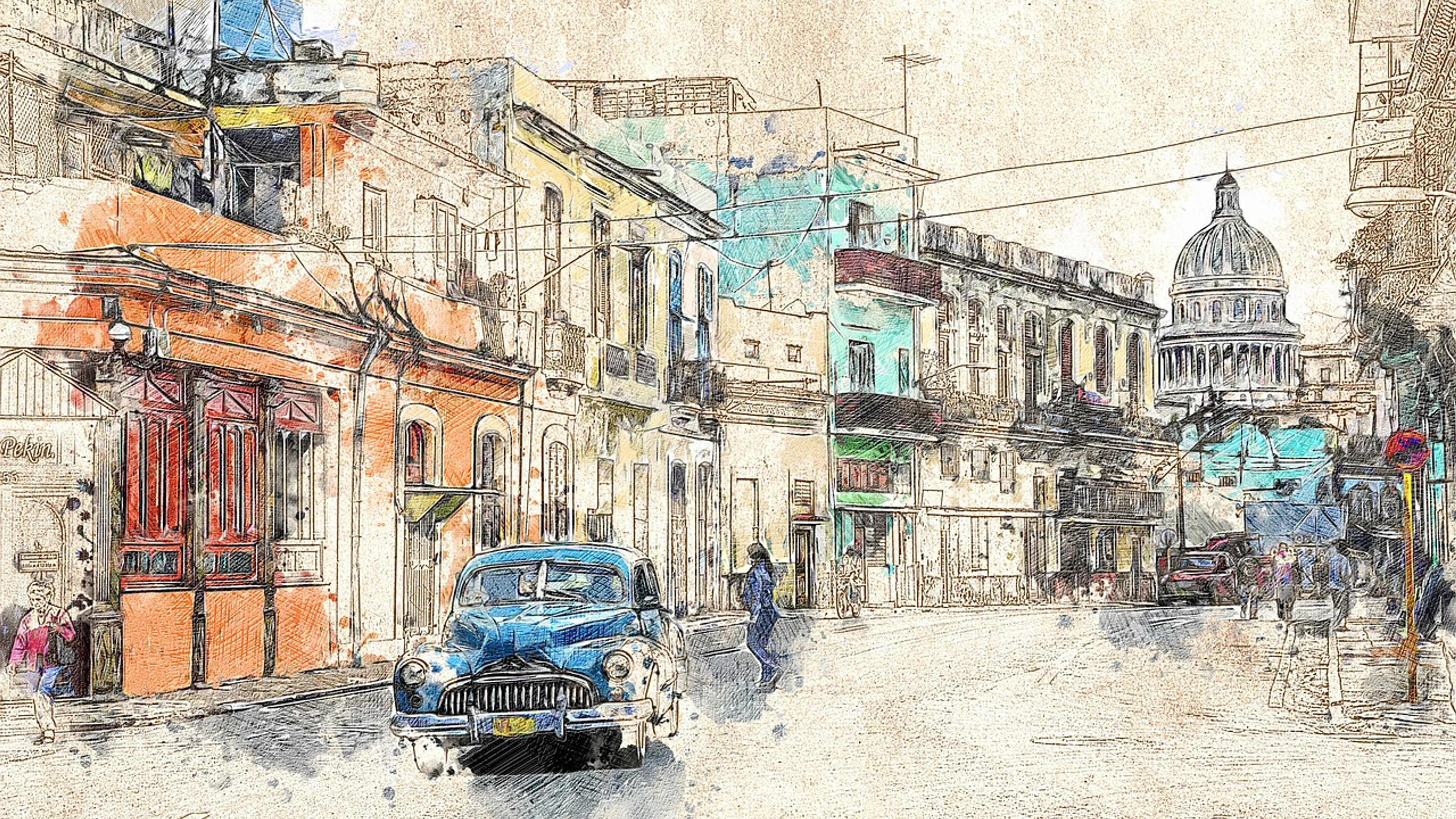 Cuba oldtimer havana - free 4K Ultra HD cars wallpaper for desktop