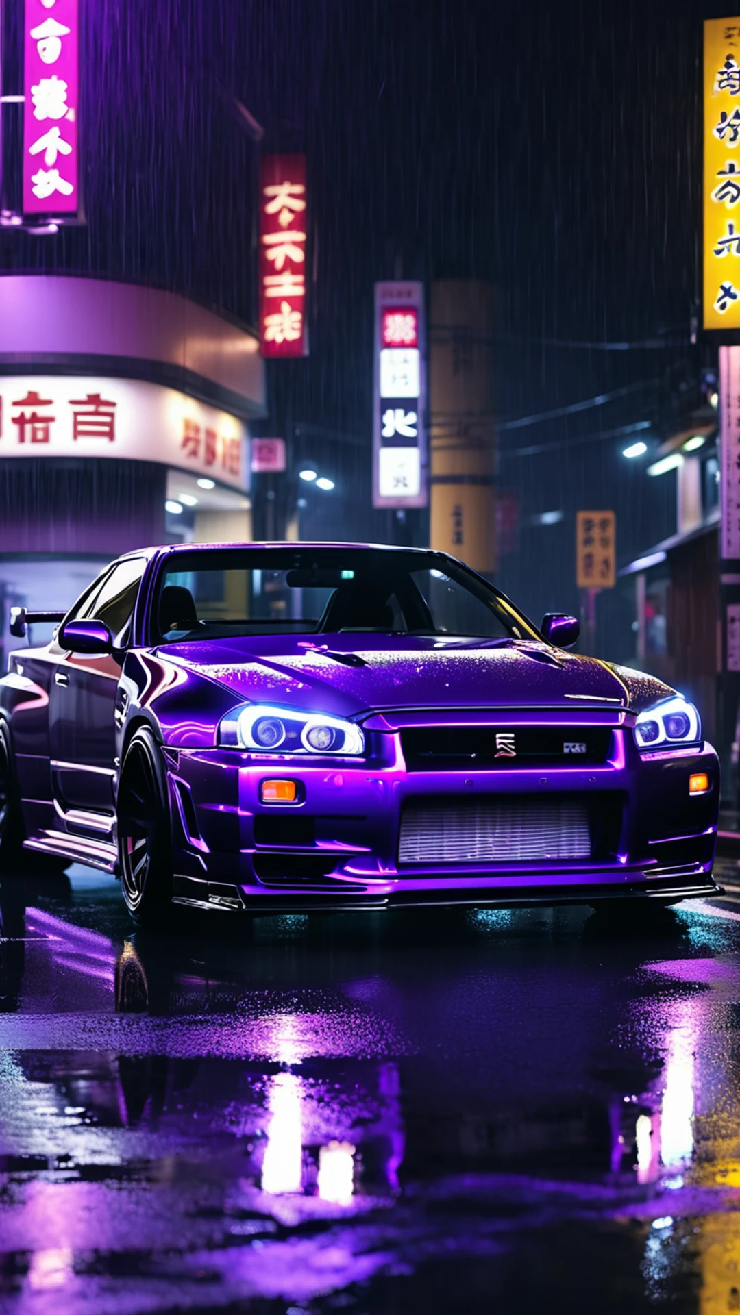 JDM Skyline GTR Night - free Phone cars wallpaper for phone