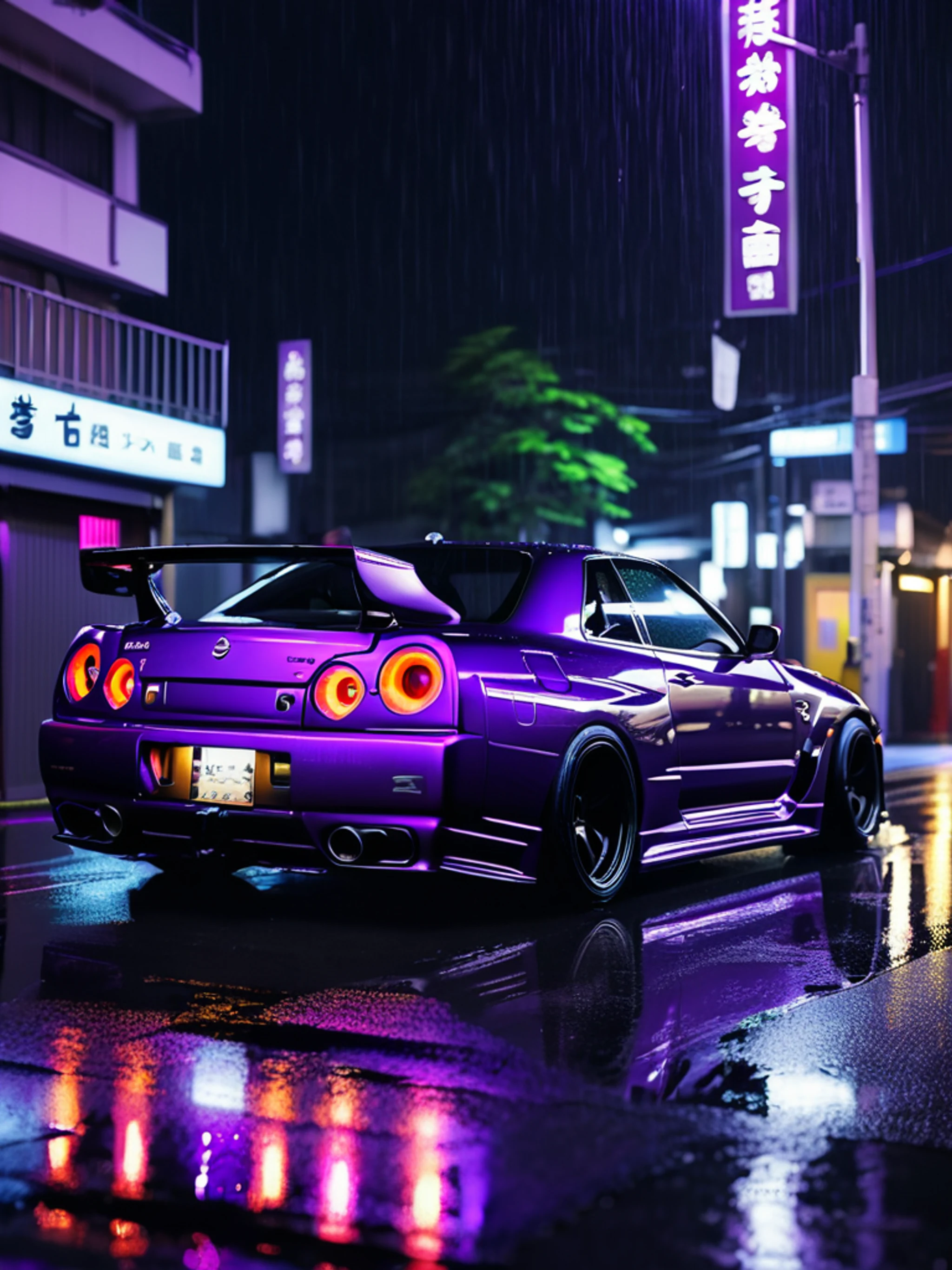 JDM Skyline GTR Night - free Tablet cars wallpaper for phone