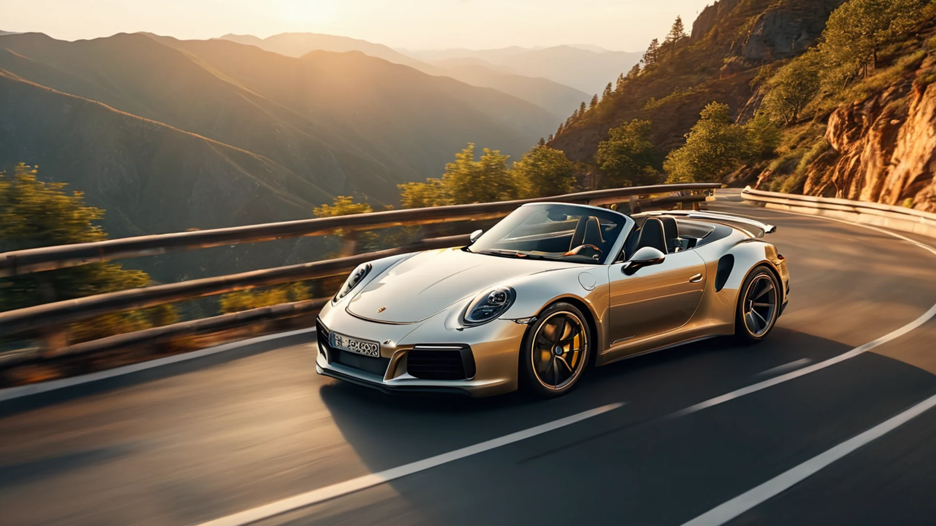 Porsche 911 Mountain Road - free hd cars wallpaper for desktop
