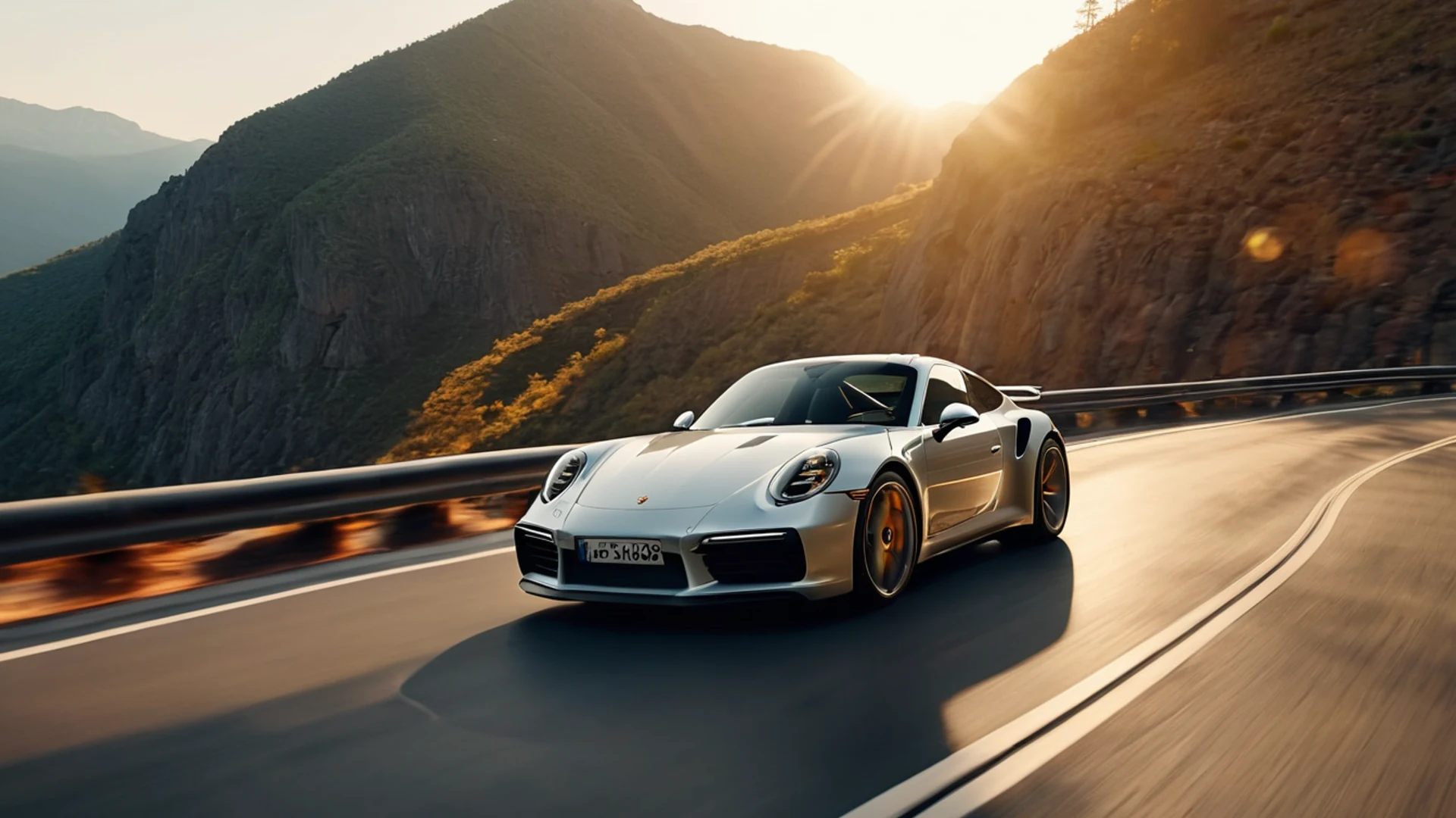 Porsche 911 Mountain Road - free hd cars wallpaper for desktop