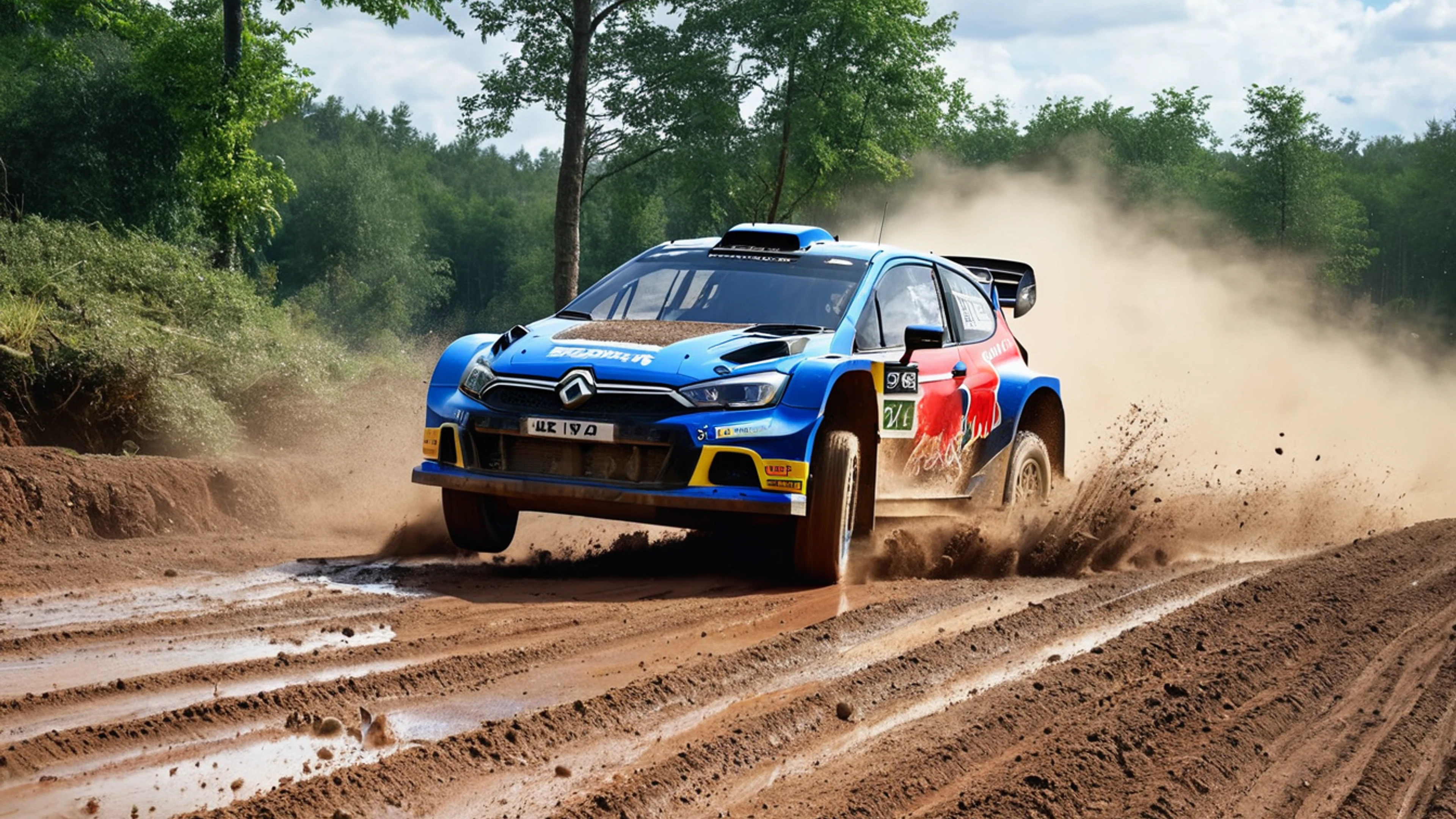 Rally Car Dirt Splash - free 4K Ultra HD cars wallpaper for desktop