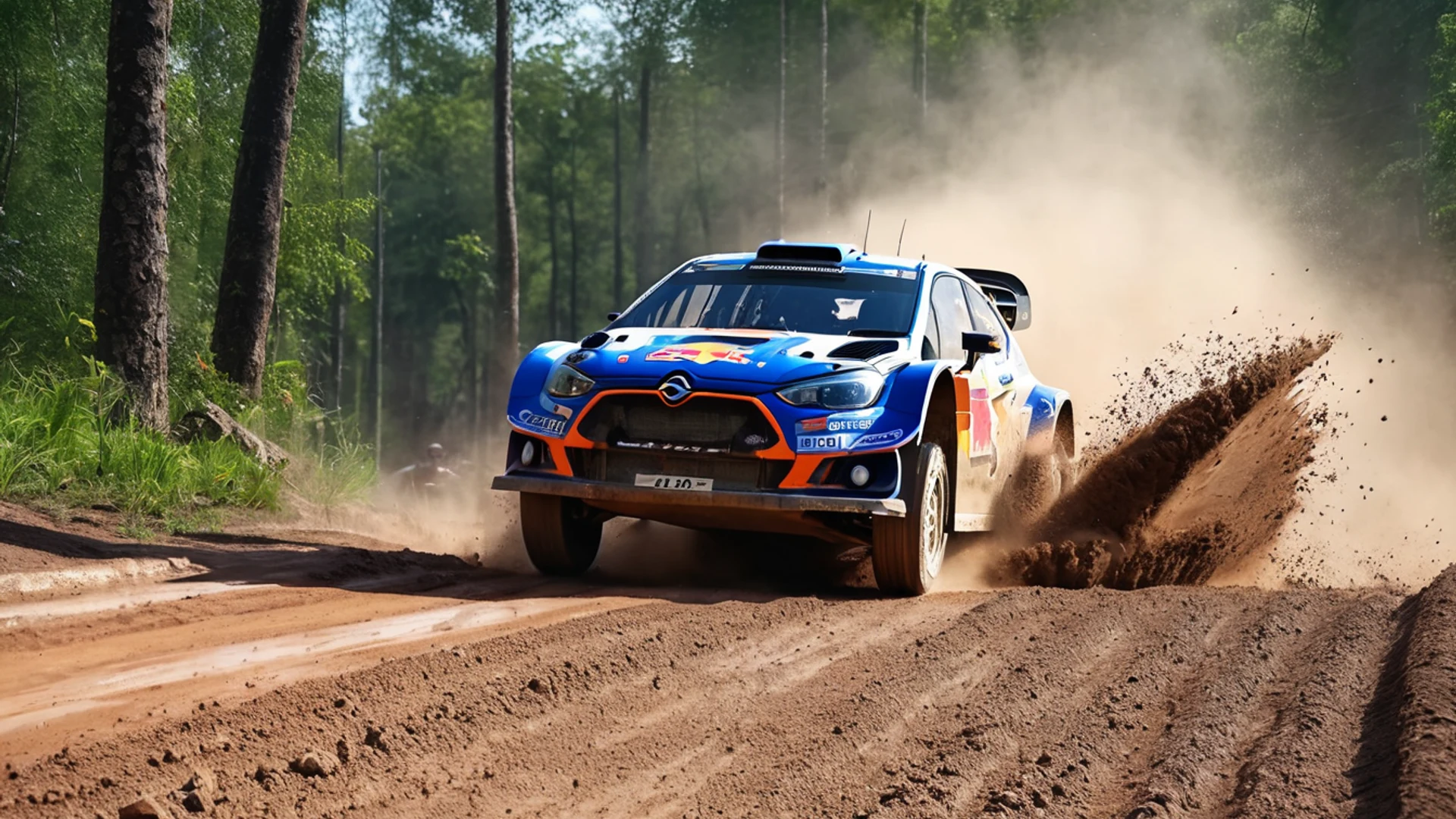 Rally Car Dirt Splash - free hd cars wallpaper for desktop