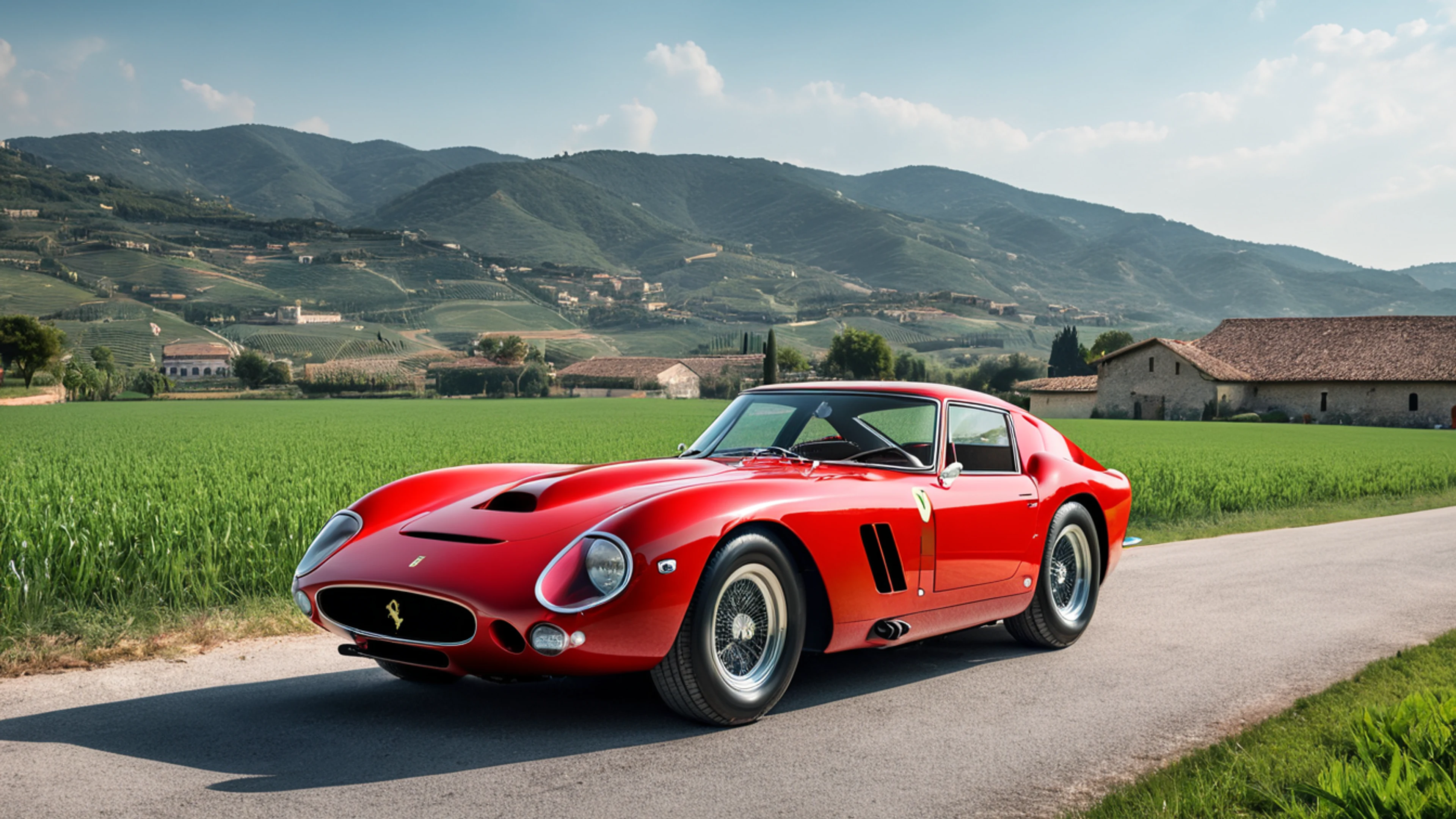 Vintage Ferrari Red - free 4K Ultra HD cars wallpaper for desktop