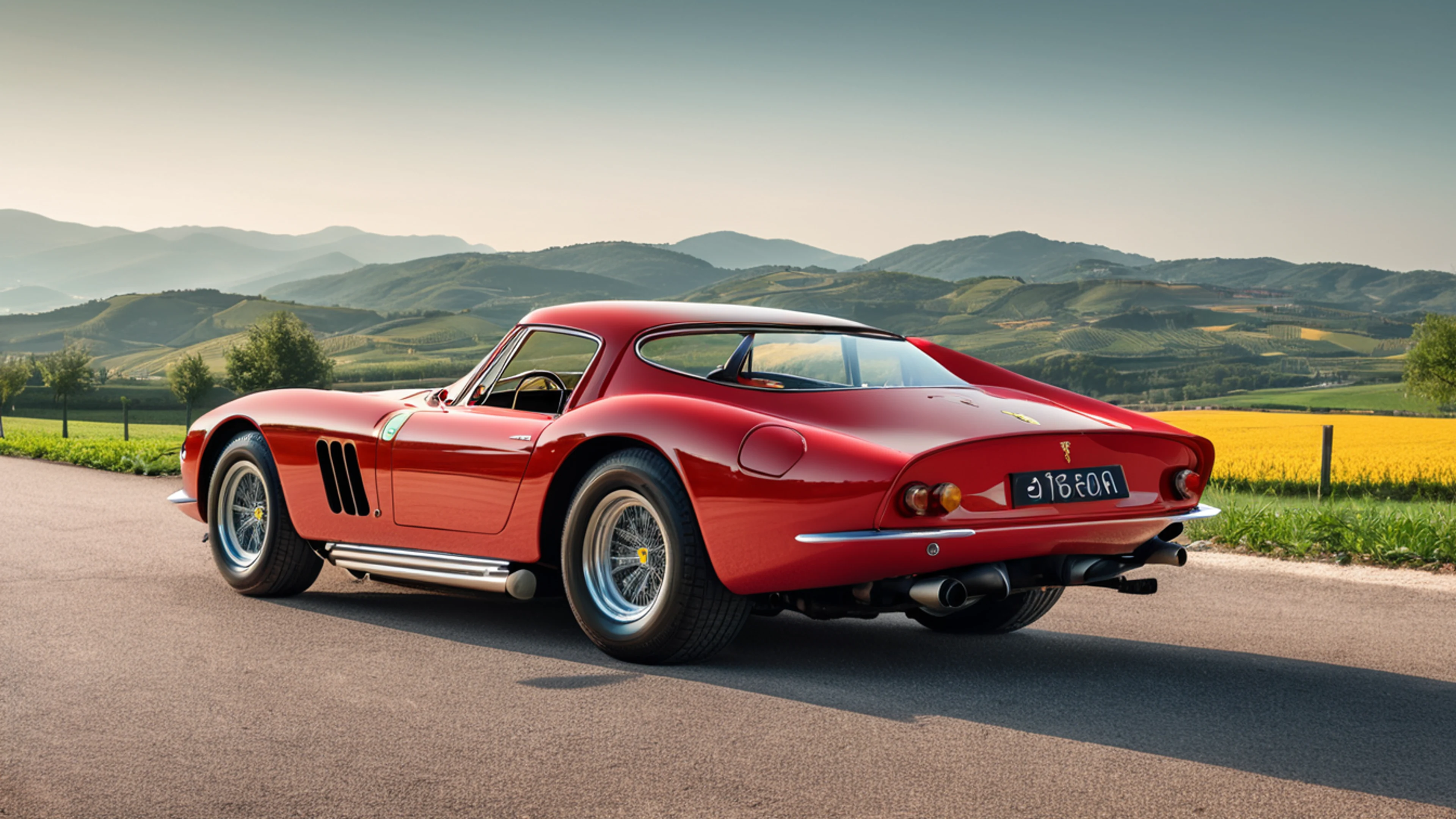 Vintage Ferrari Red - free 4K Ultra HD cars wallpaper for desktop