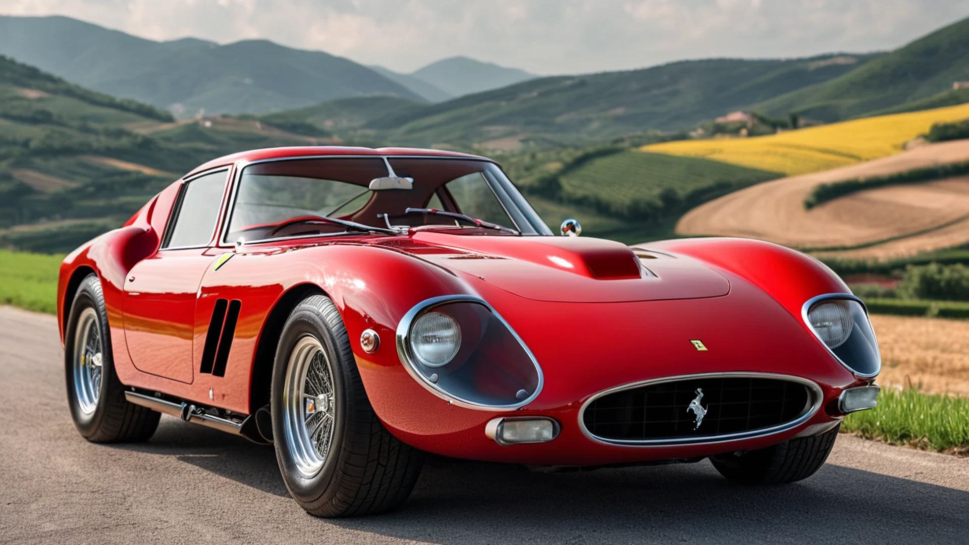 Vintage Ferrari Red - free hd cars wallpaper for desktop
