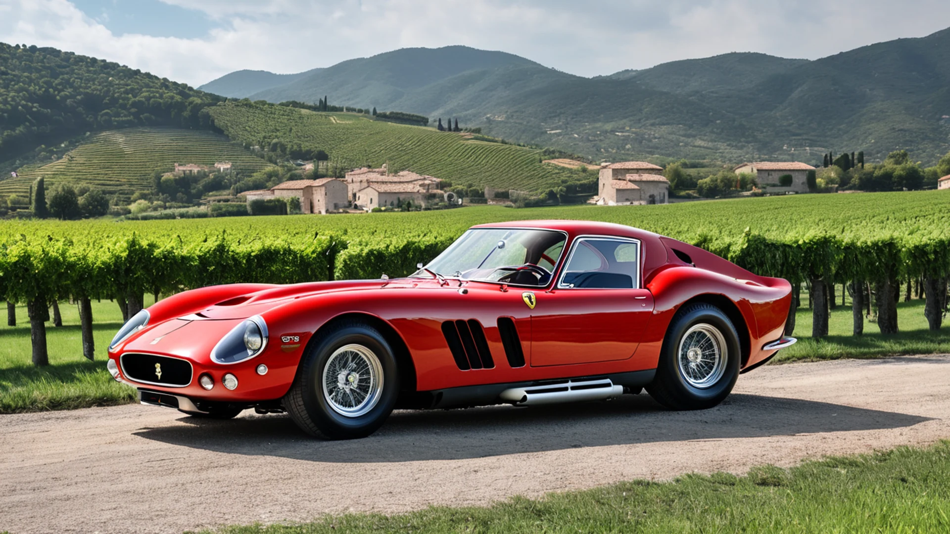 Vintage Ferrari Red - free hd cars wallpaper for desktop