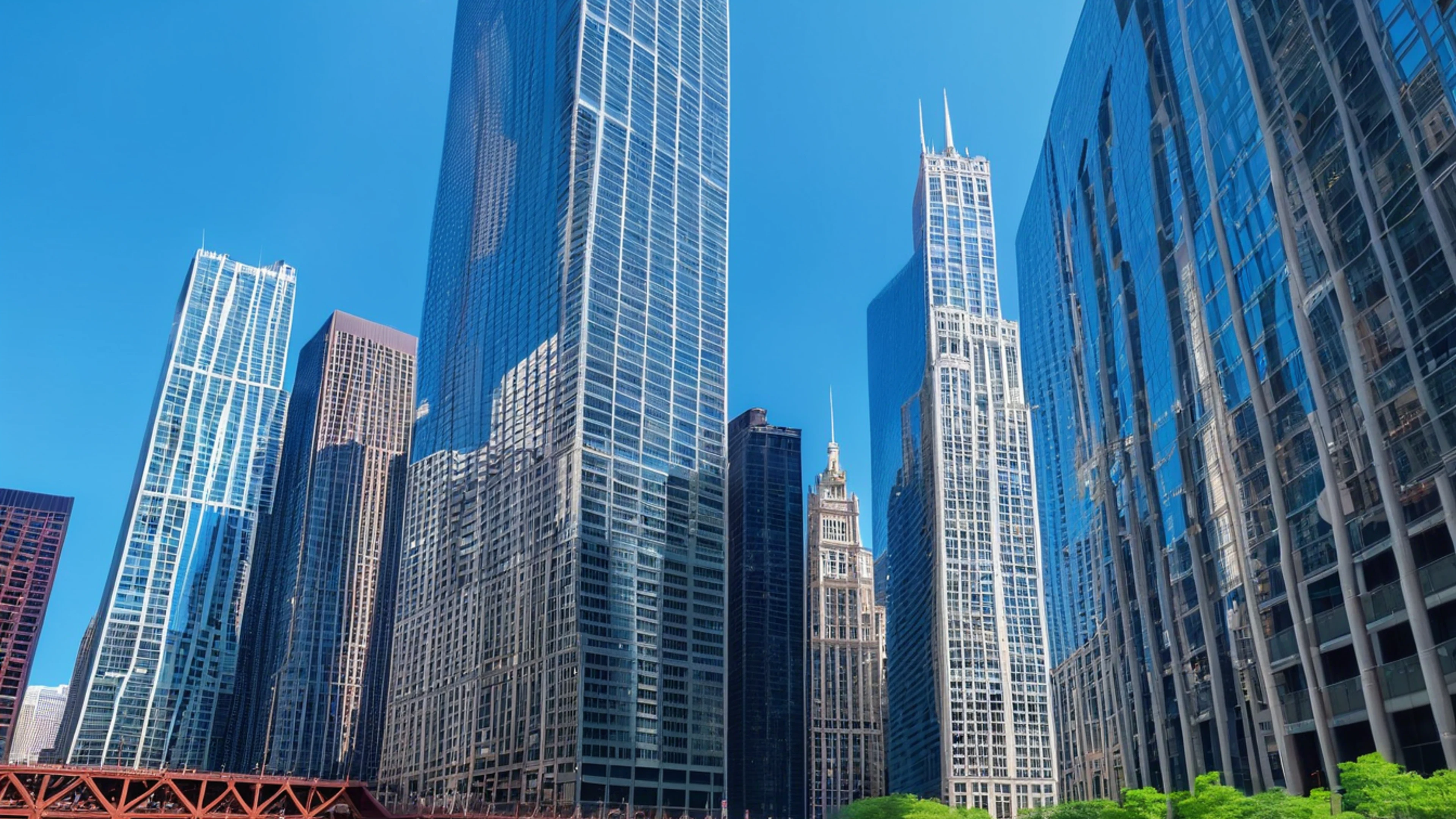 Chicago Architecture River - free 4K Ultra HD city wallpaper for desktop