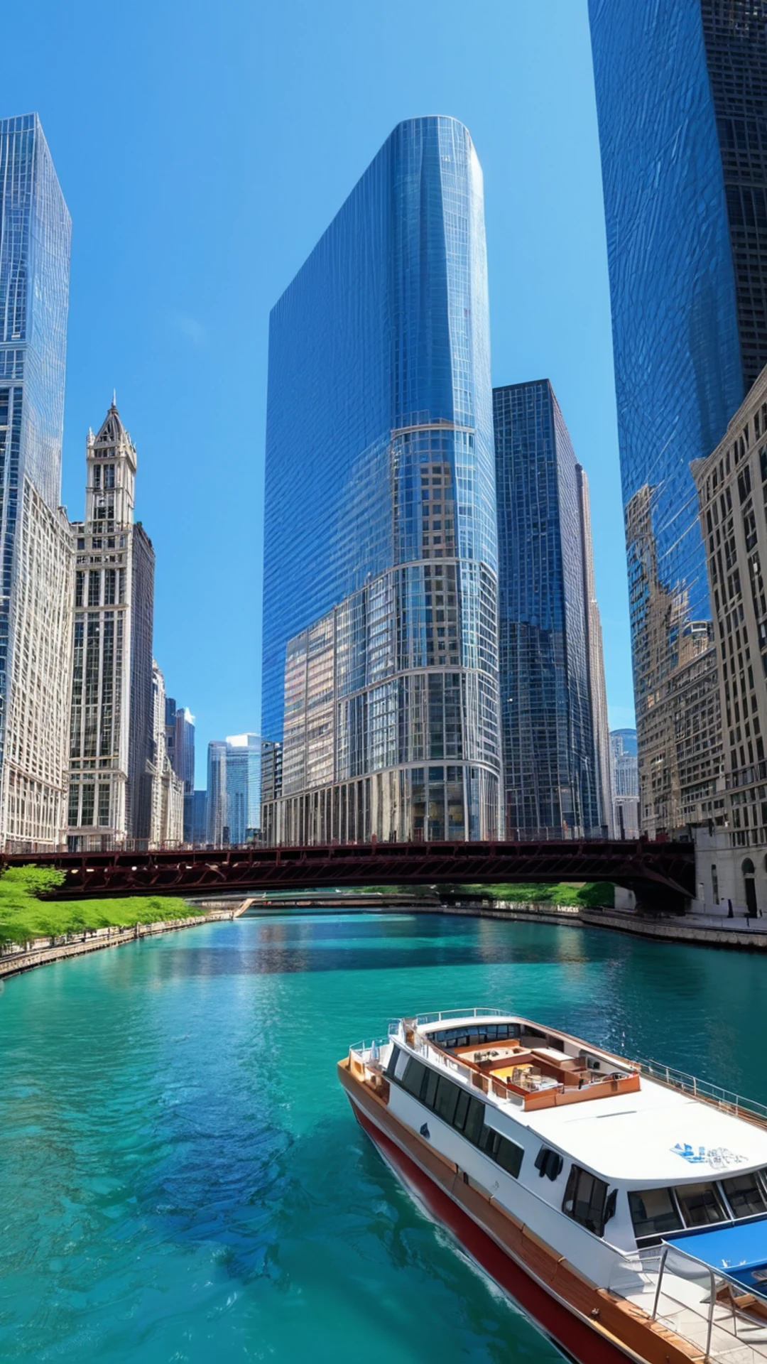 Chicago Architecture River - free Phone city wallpaper for phone