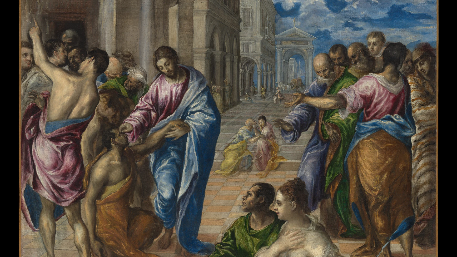 Christ Healing the Blind - free hd city wallpaper for desktop