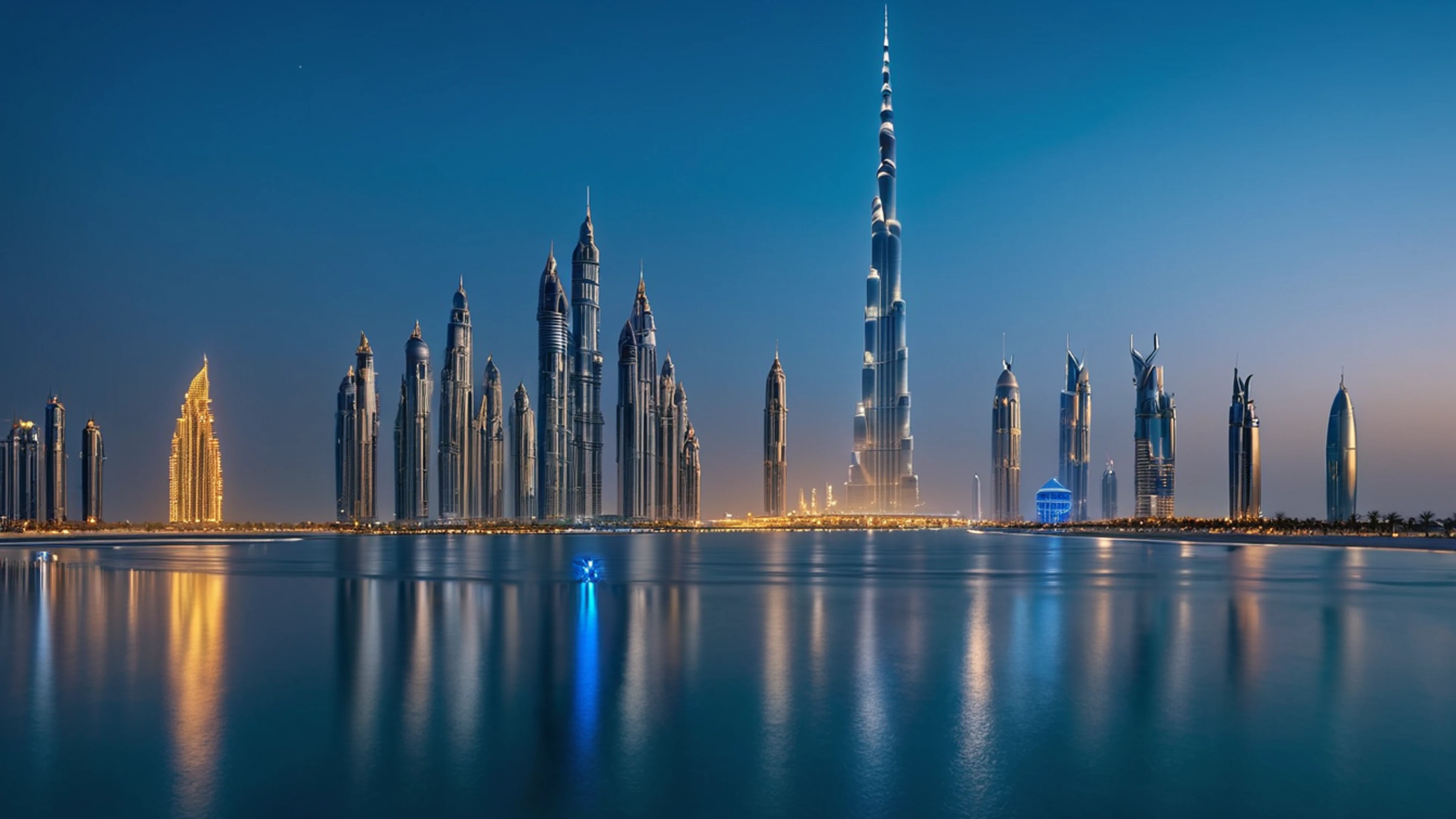 Dubai Futuristic Skyline - free 4K Ultra HD city wallpaper for desktop