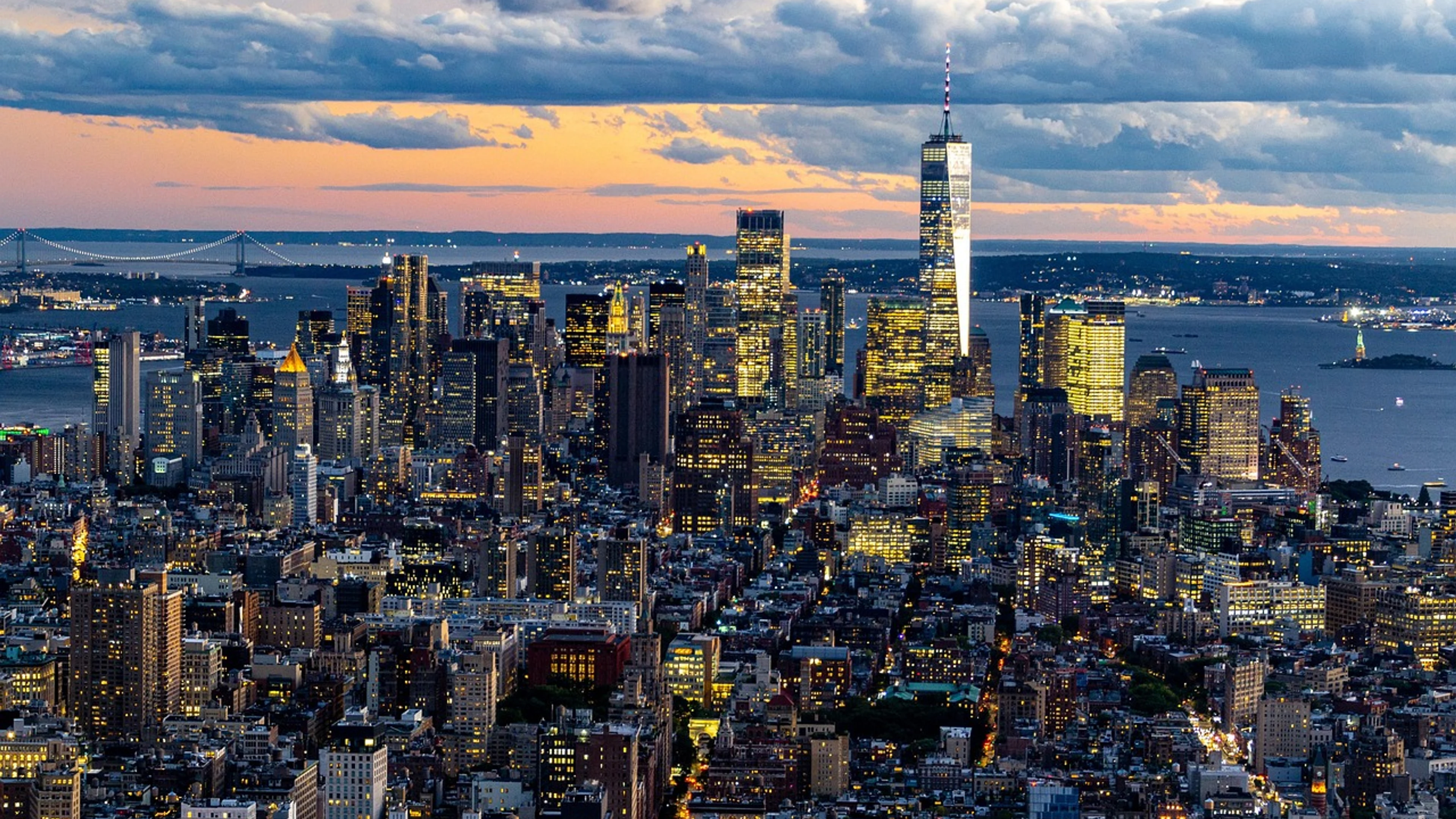 New york city night - free 4K Ultra HD city wallpaper for desktop