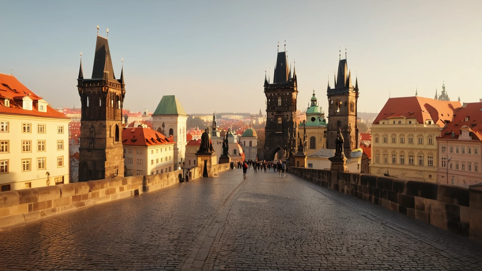 Old Town Prague Morning - free hd city wallpaper for desktop