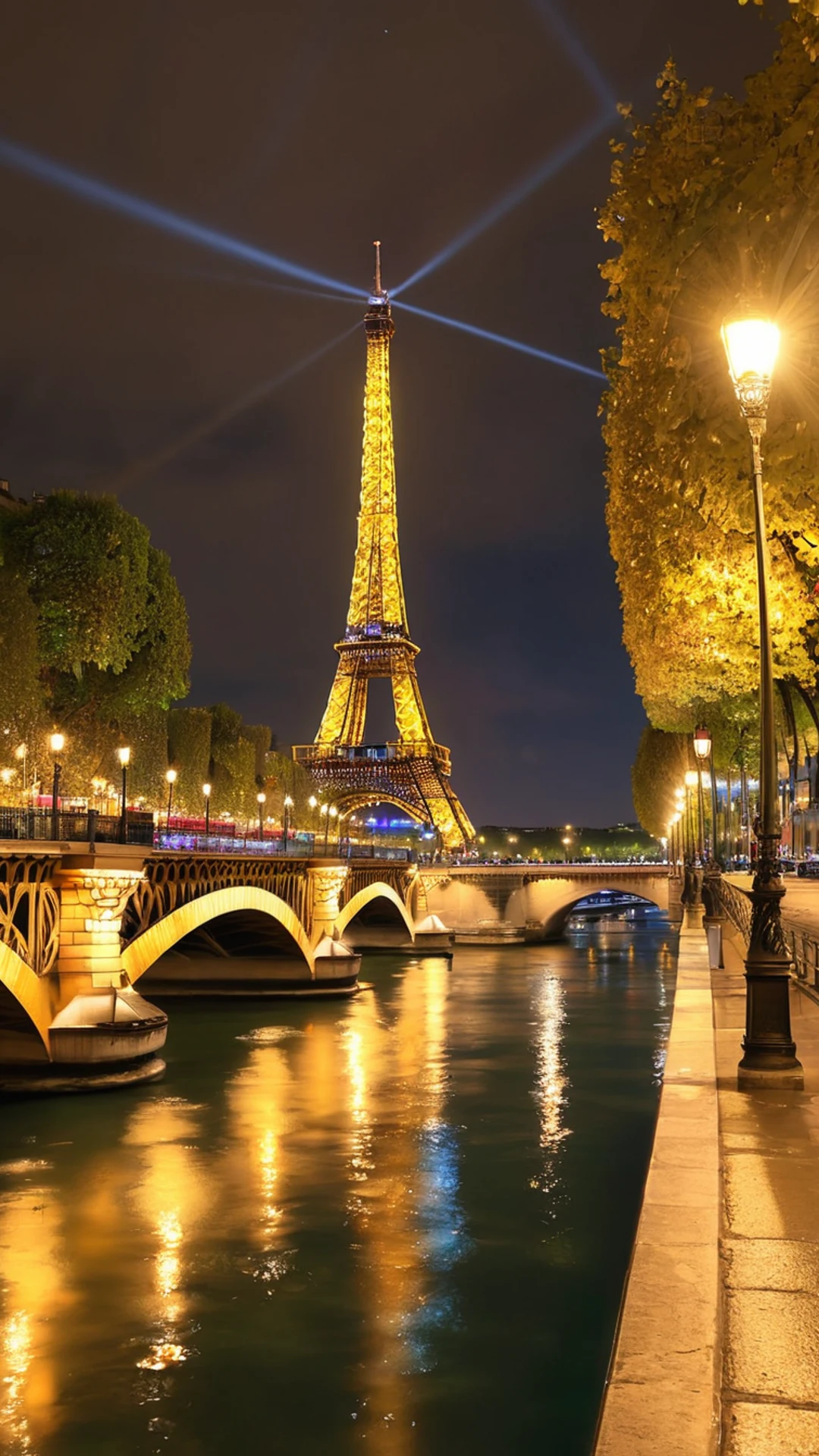 Paris Eiffel Tower Night - free Phone city wallpaper for phone