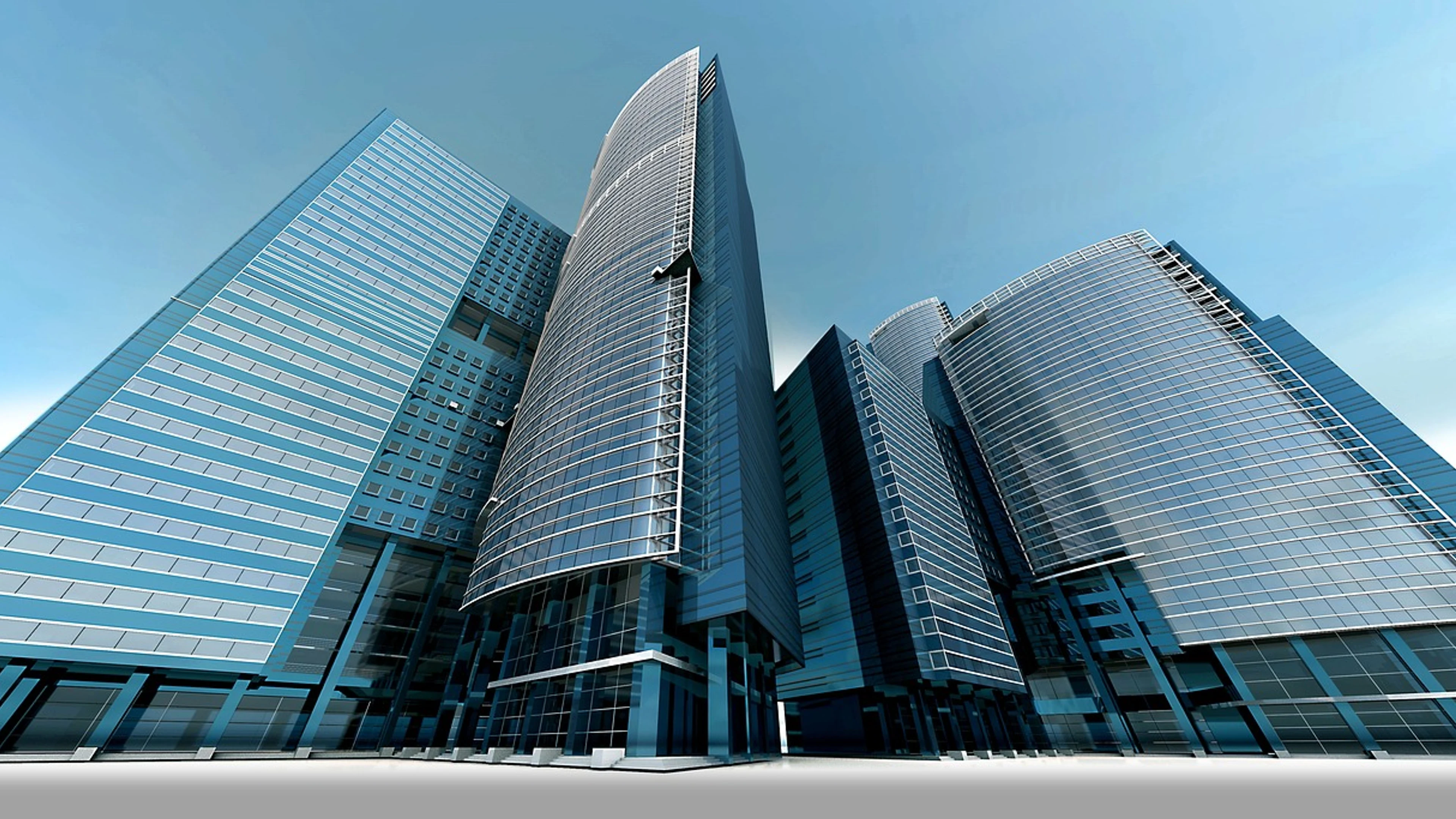 Skyline skyscraper skyscrapers - free 4K Ultra HD city wallpaper for desktop