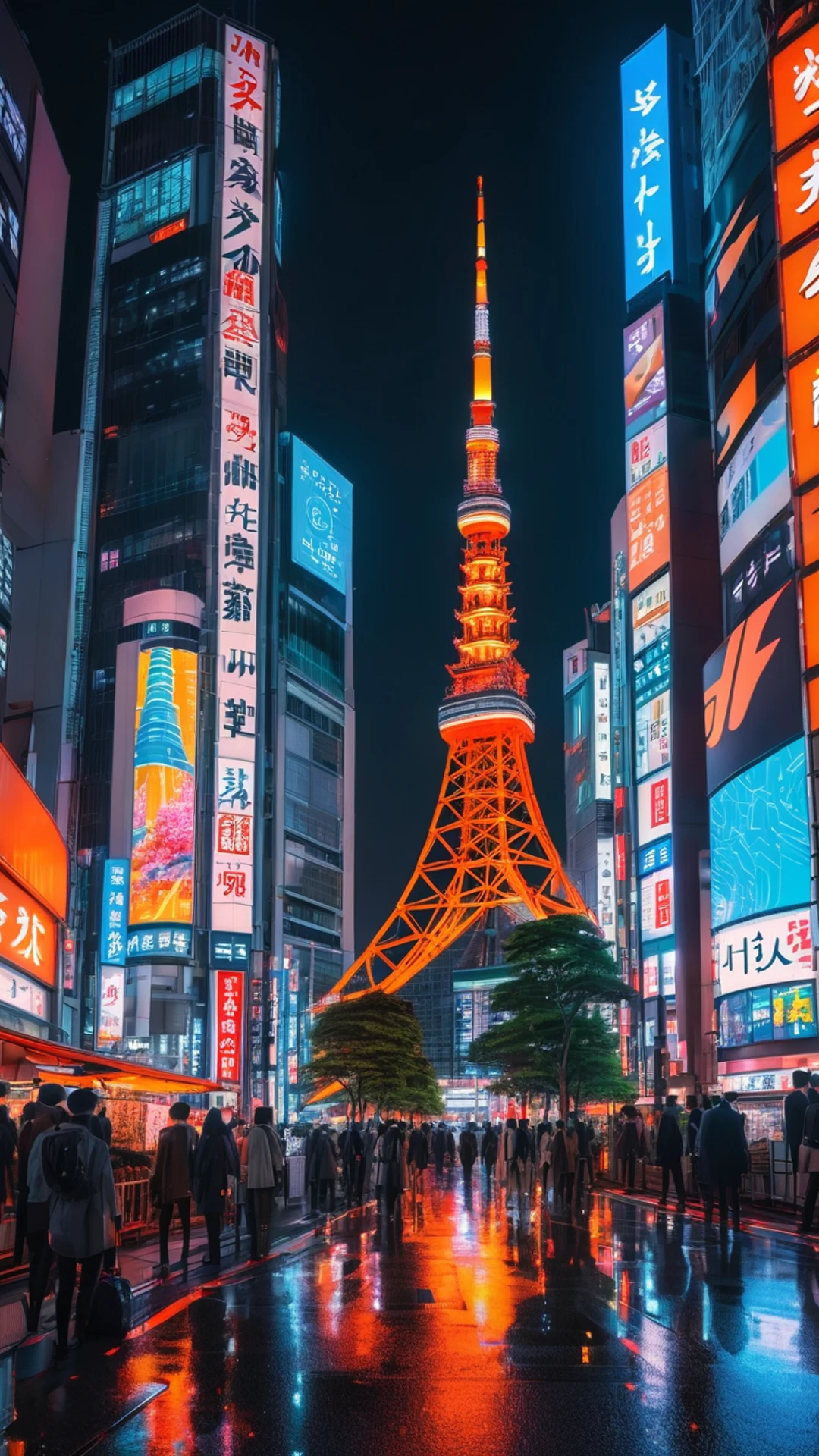 Tokyo Night Skyline - free Phone city wallpaper for phone