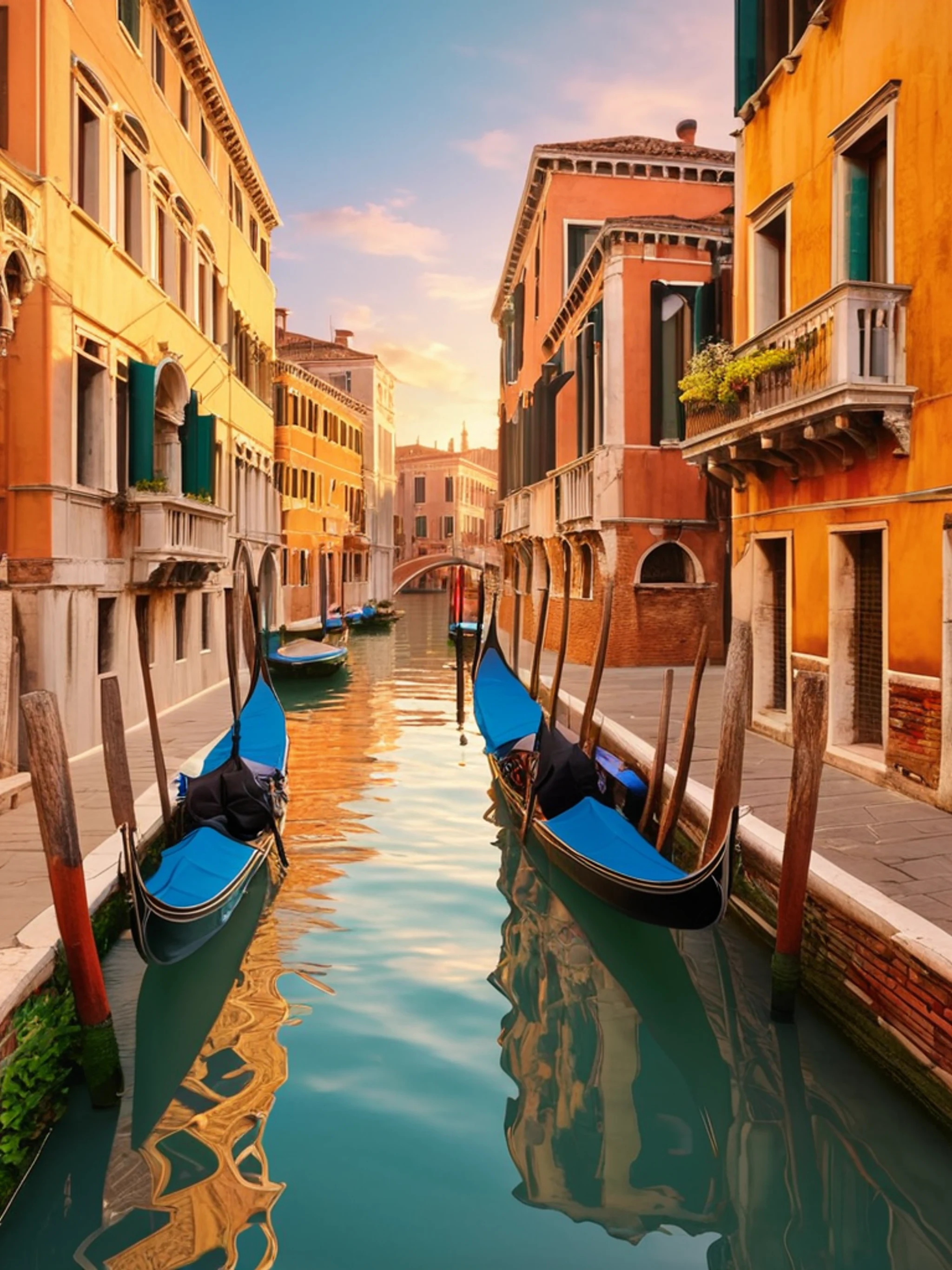 Venice Canal Sunset - free Tablet city wallpaper for phone